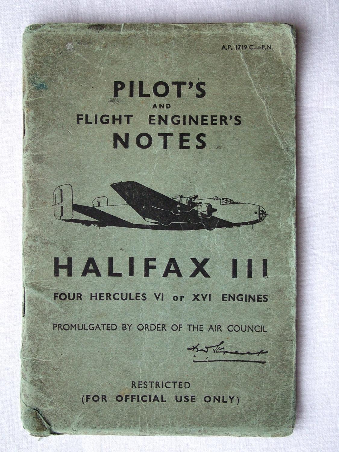 RAF Pilot's Notes : Halifax III