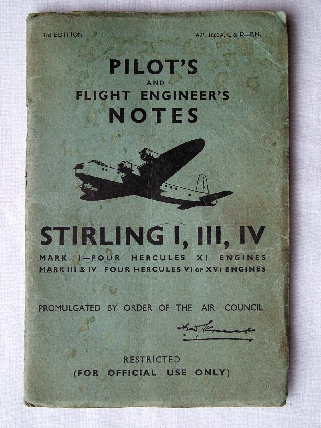 R.A.F. Pilot's Notes : Stirling I, III & IV