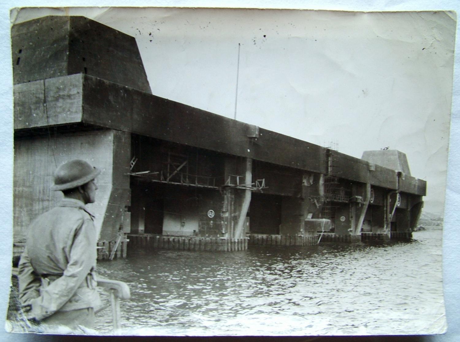 RAF Press Photo - Bomb Damage, Brest