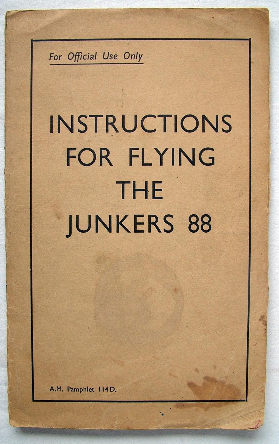 RAF  Flying Instructions - Ju88