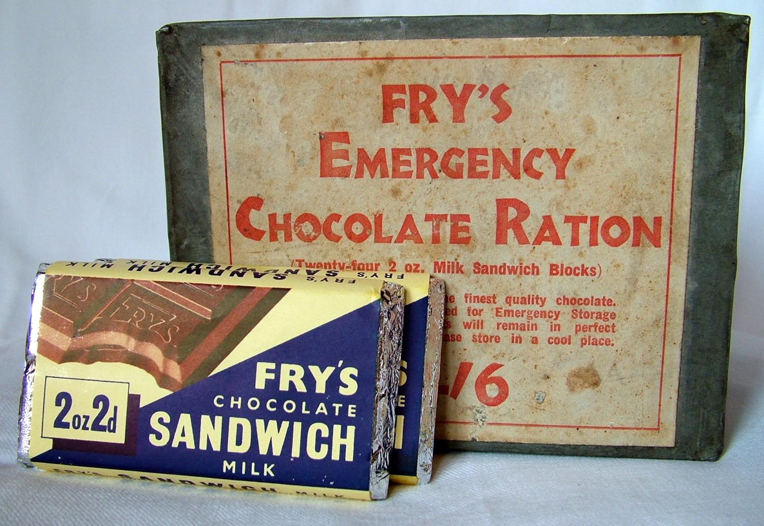 Wartime Fry's Ration Chocolate Bars