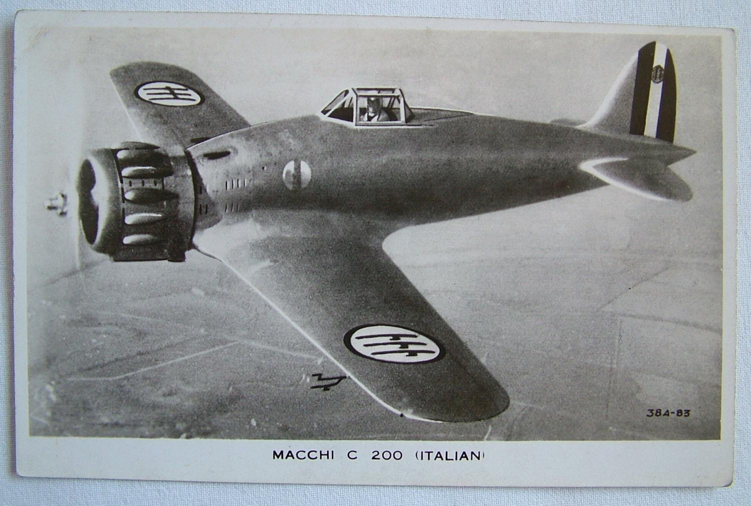 WW2 Postcard  - Macchi C 200