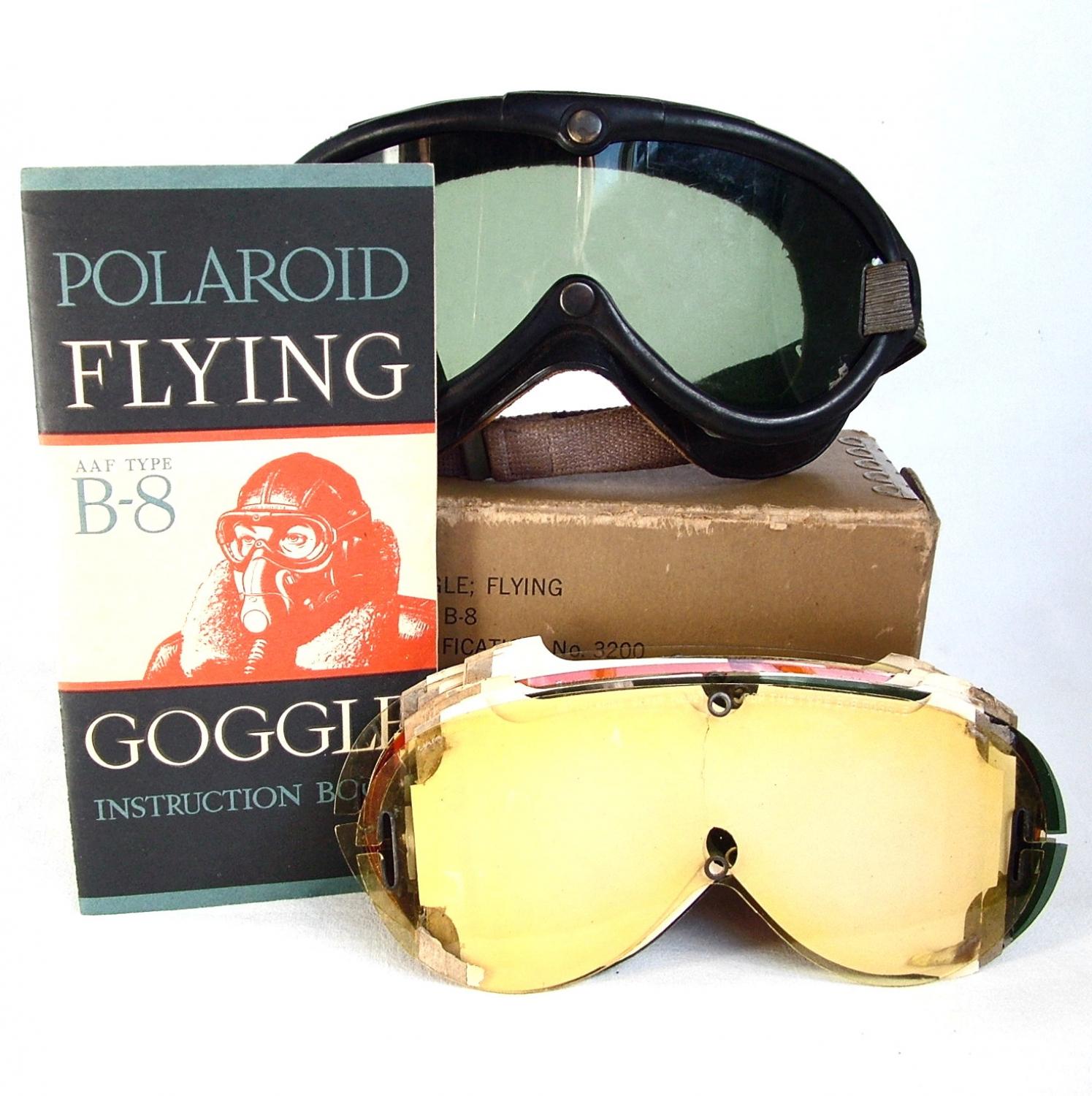USAAF Type B-8 Flying Goggles, Boxed