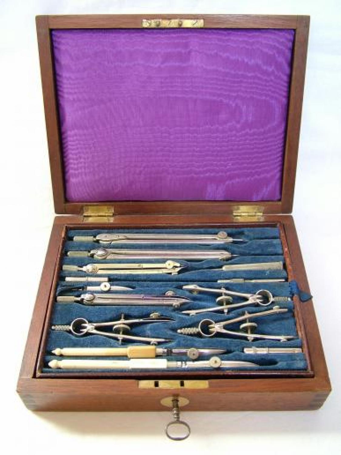 A.M. Drawing/Navigational Instruments, Cased