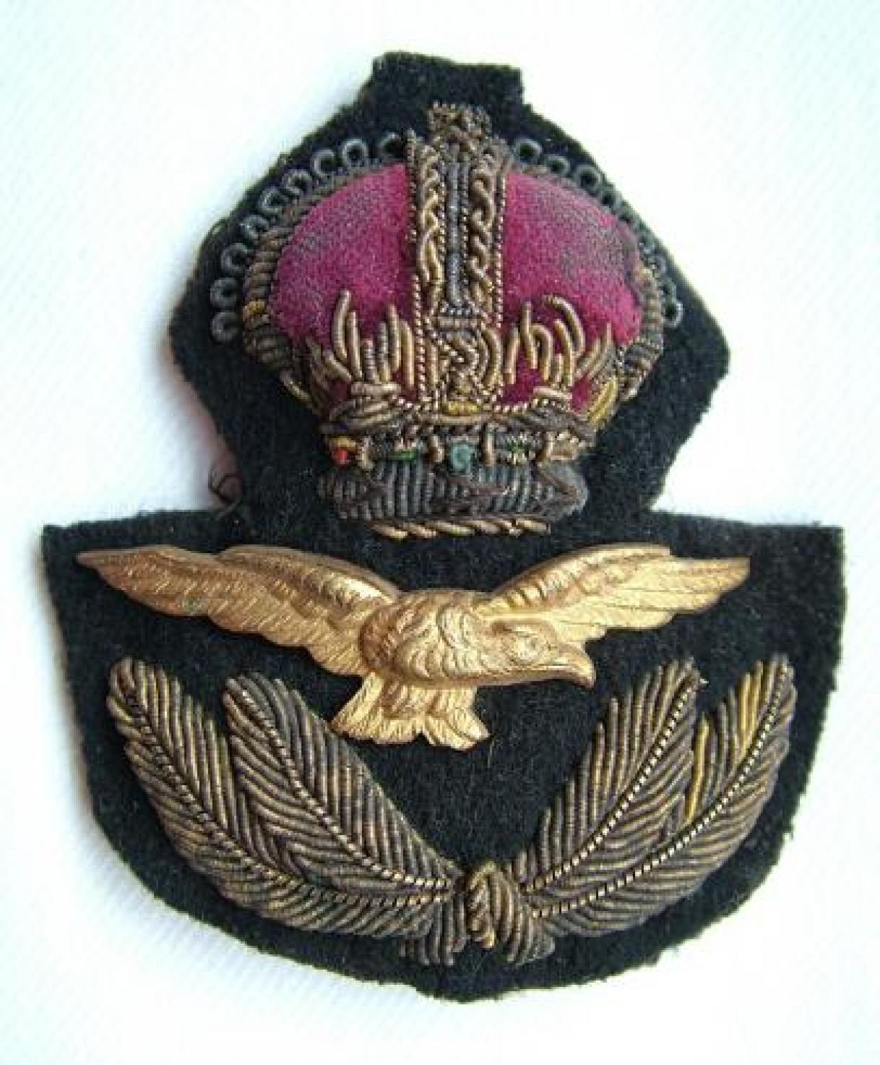 RAF Officer Rank Service Dress Cap Badge