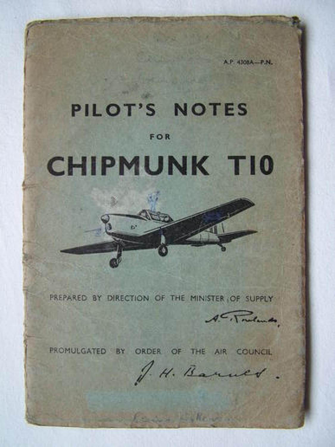 R.A.F. Pilot's Notes - Chipmunk T10
