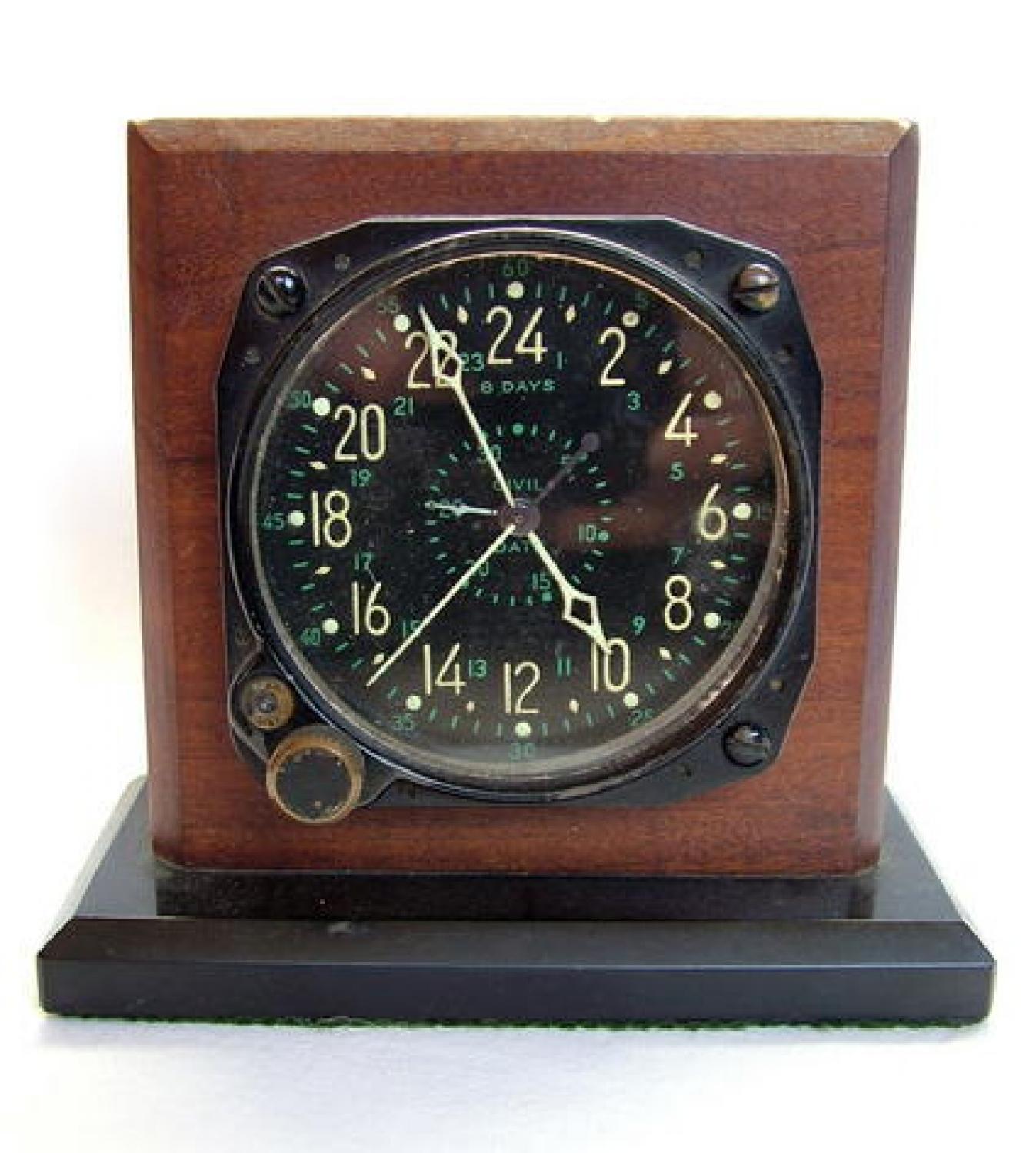 USN Civil Date Indicator Aero Clock