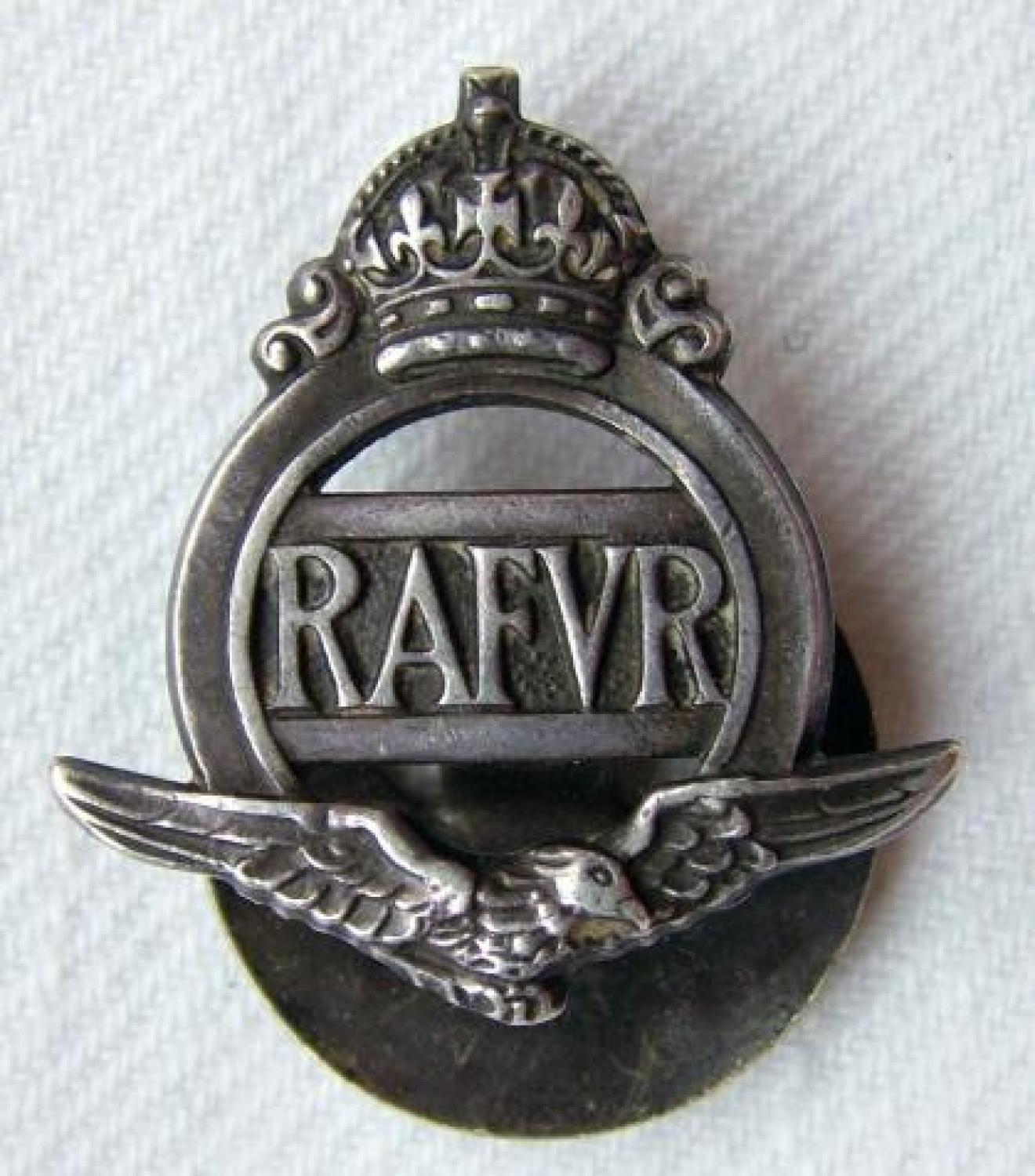 R.A.F.V.R. Lapel Badge