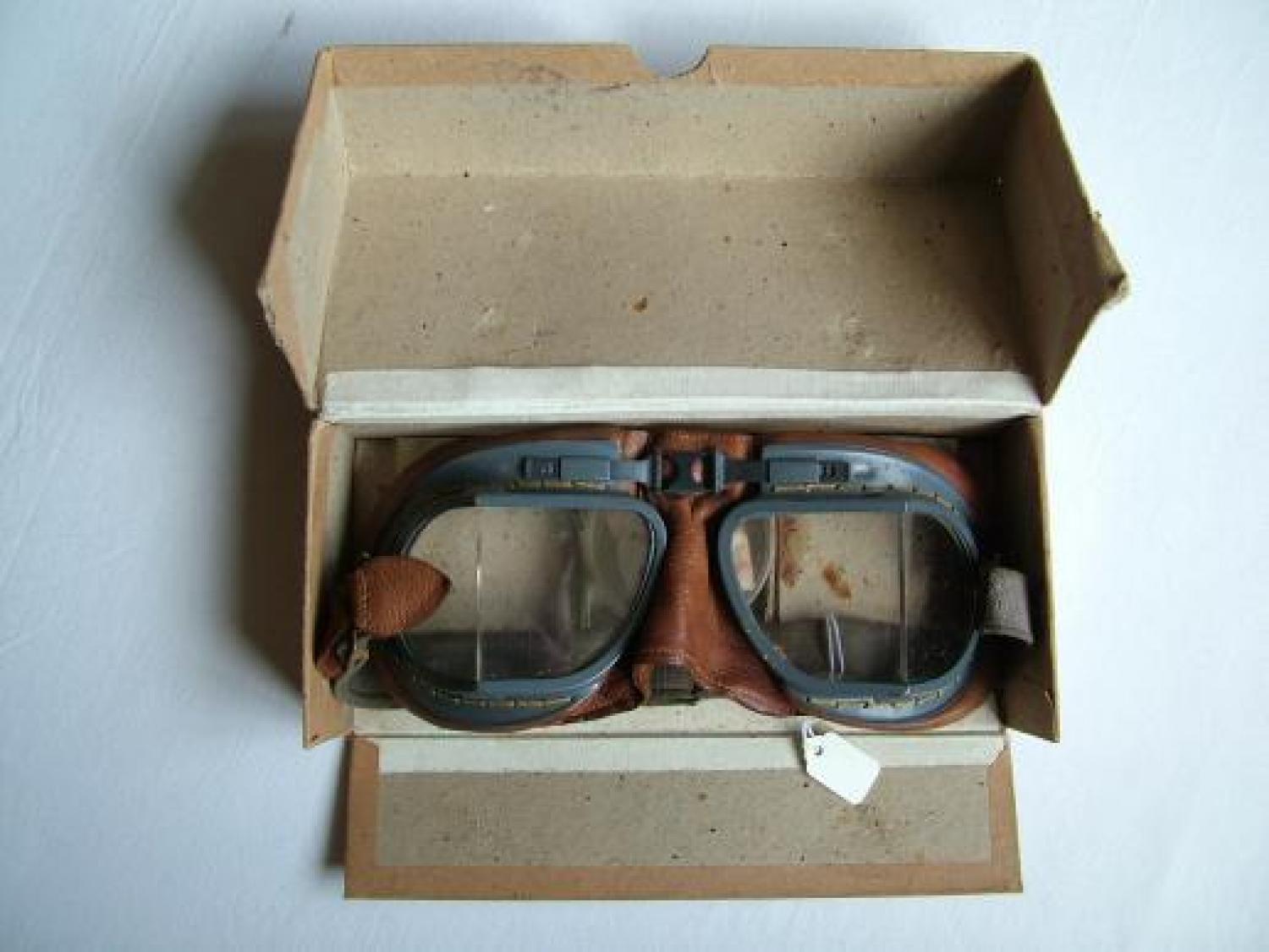 R.A.F. MK.VIII Flying Goggles, Boxed