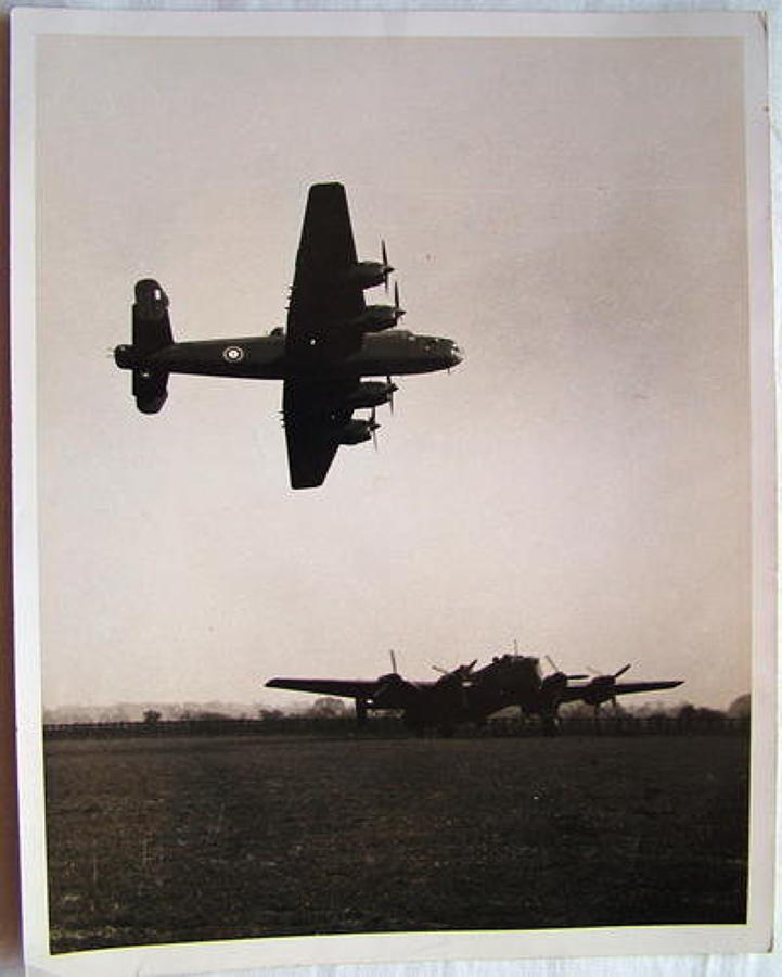 Official Press Photo - Halifax Bomber