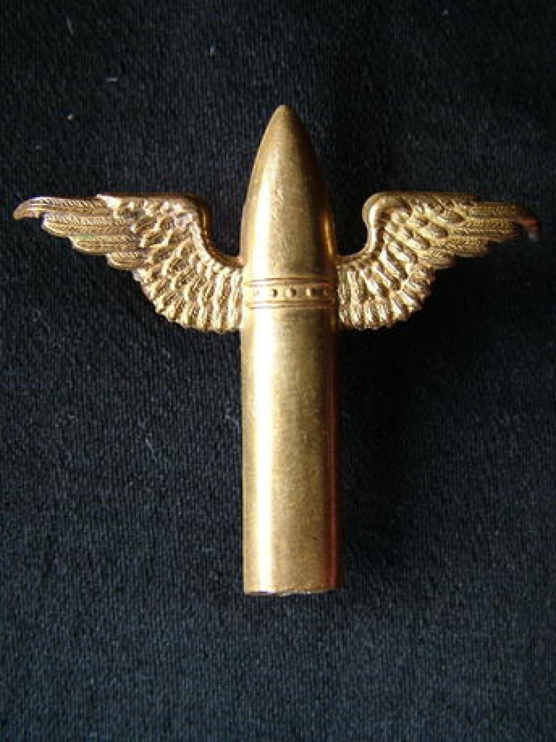 RAF Pre-war Airgunner Bullet Badge