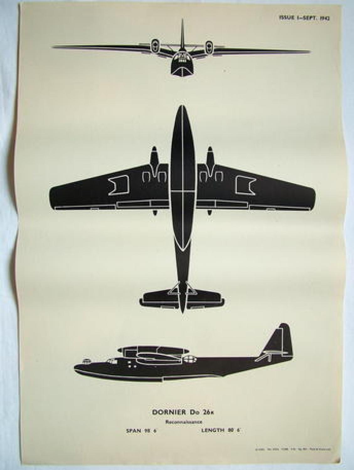 RAF Recognition Poster - Dornier 26k