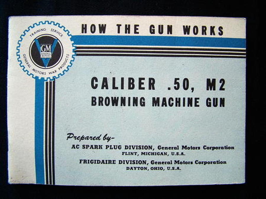 USAAF.50 Caliber M2 Machine Gun Booklet