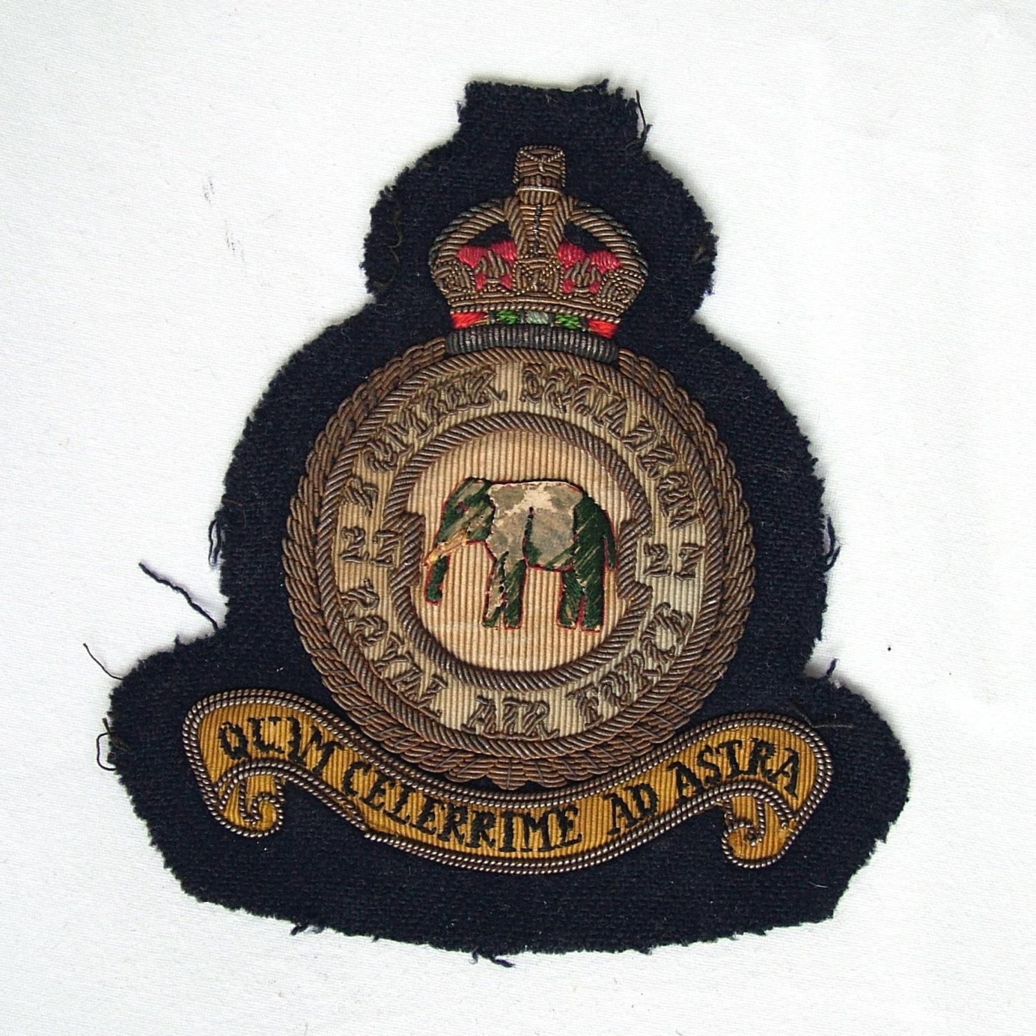 RAF 27 Squadron Patch