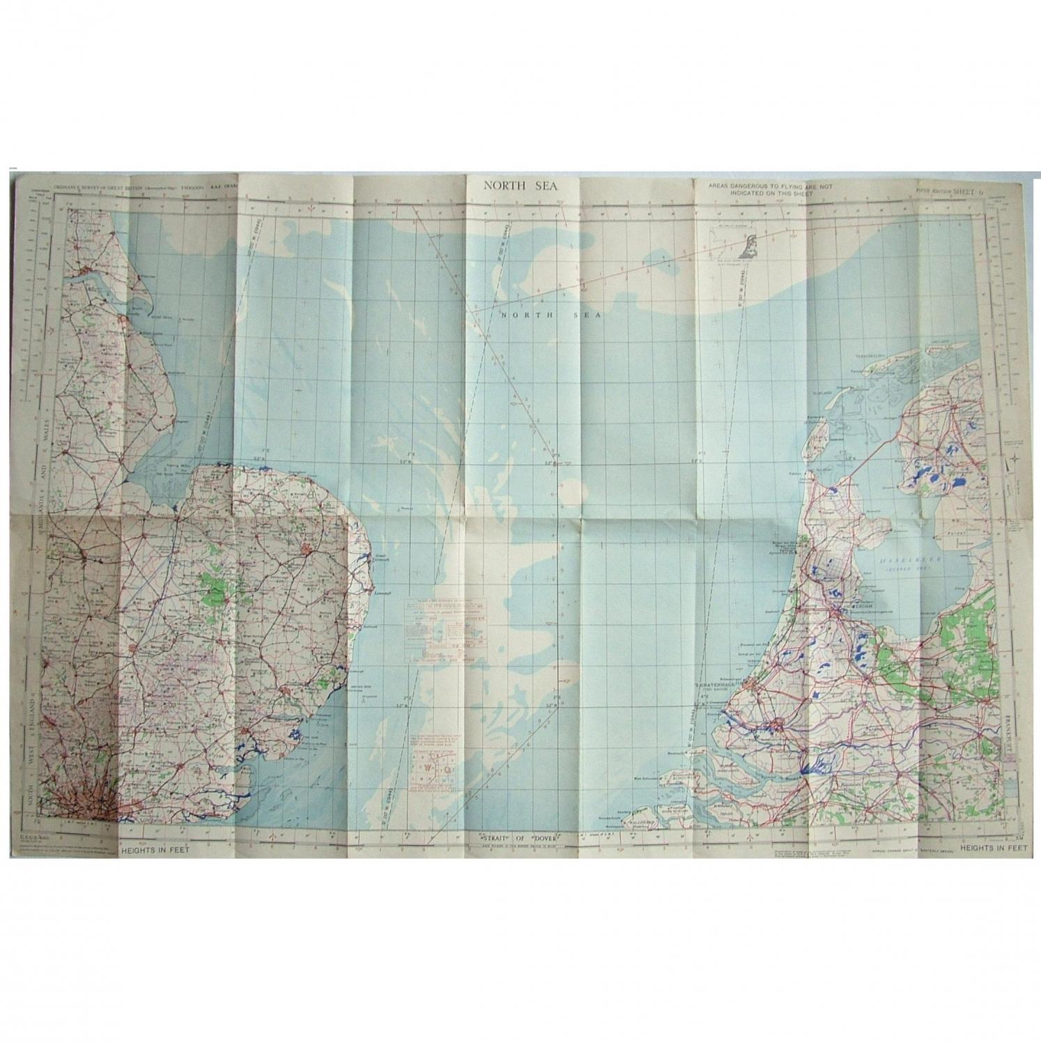 RAF Flight Map - North Sea