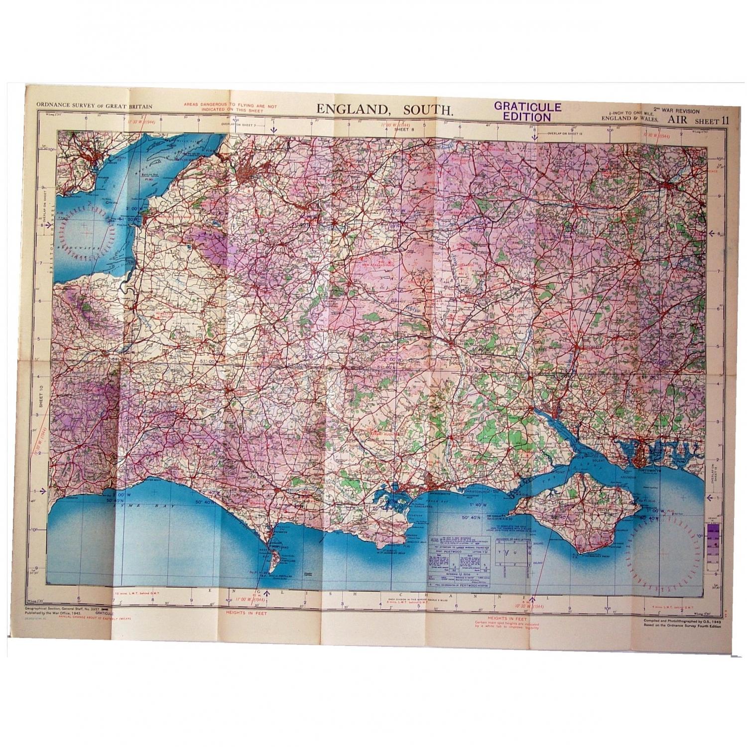 RAF Flight Map - England, South