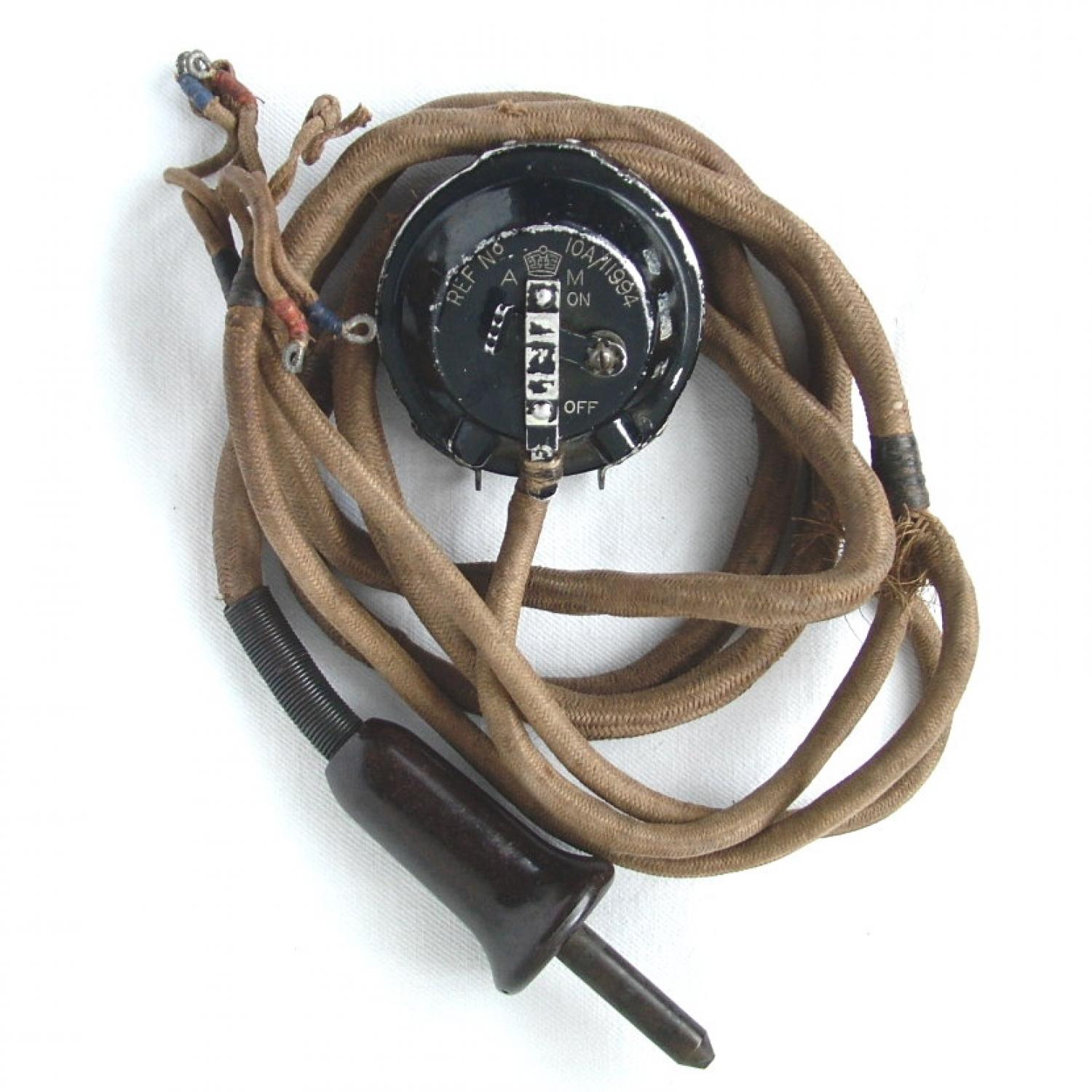 RAF Wiring Loom c/w Type 20 Microphone