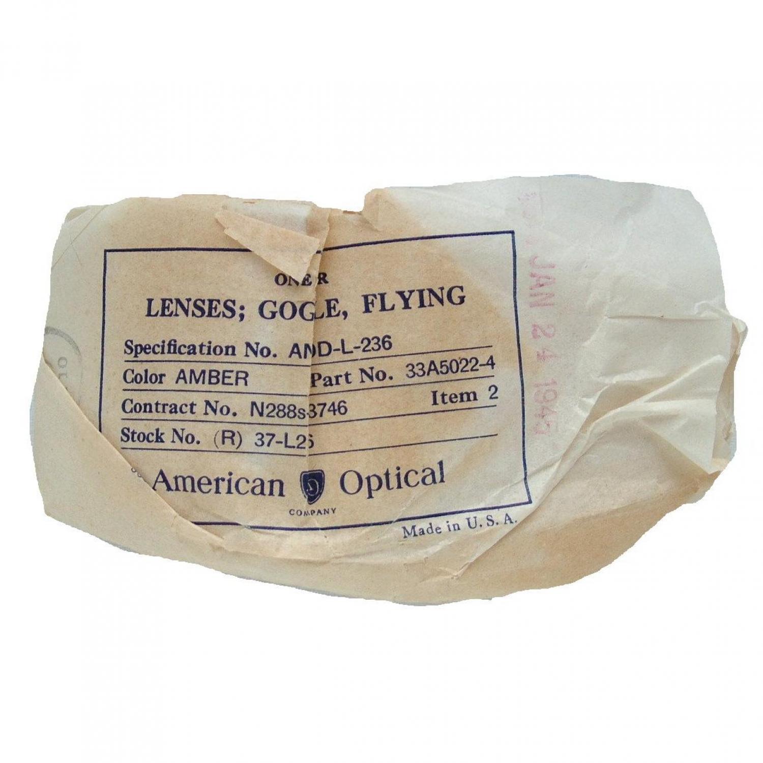 USAAF AN6530 Flying Goggle Lenses