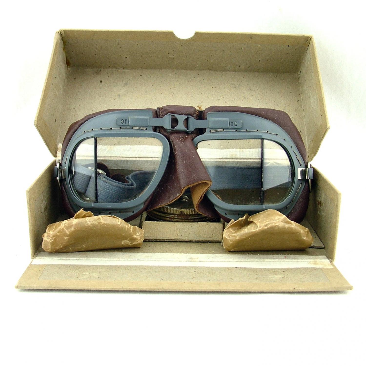 RAF MK.VIII flying goggles, boxed
