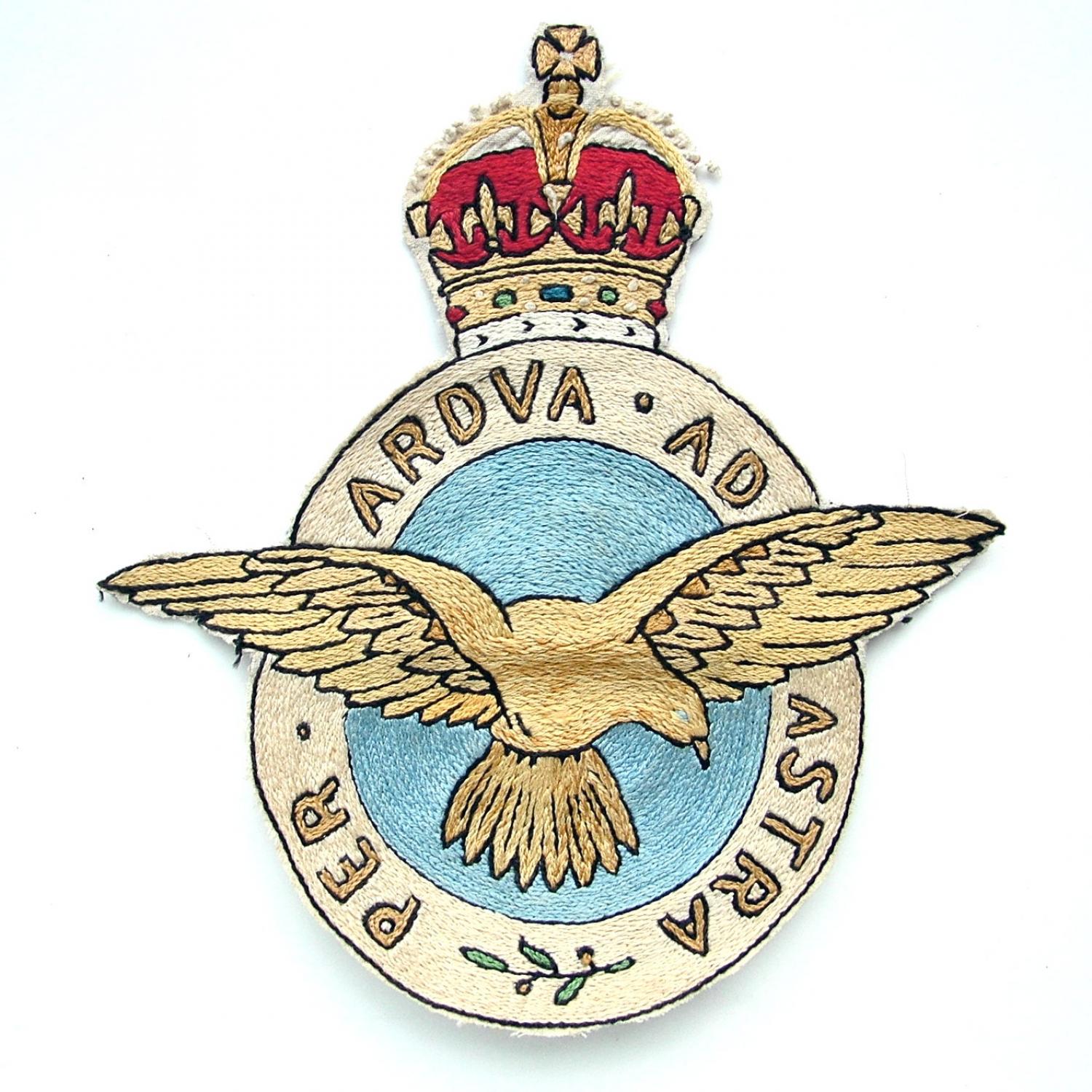 Embroidered RAF badge
