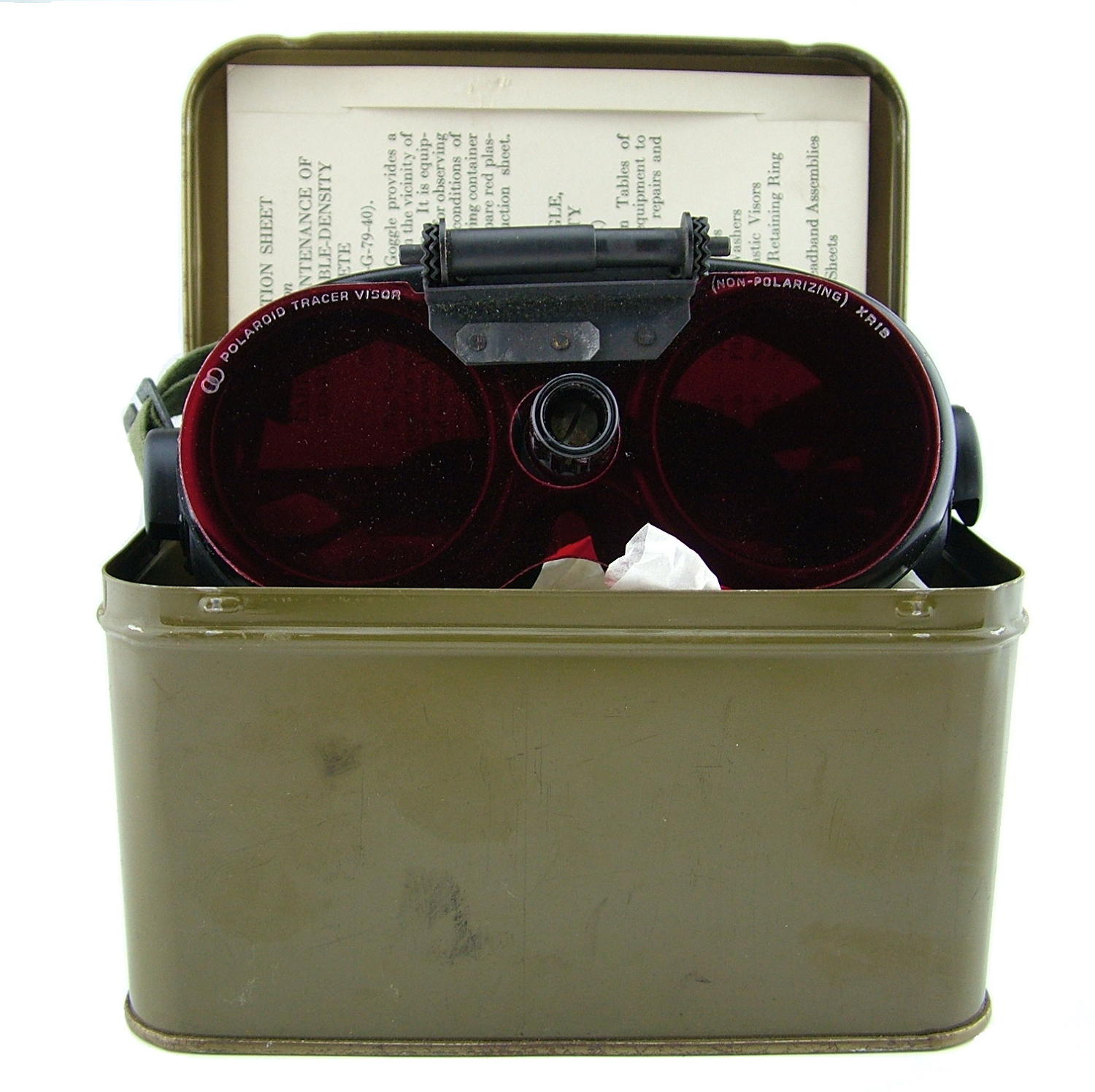 USAAF goggle, variable density, cased