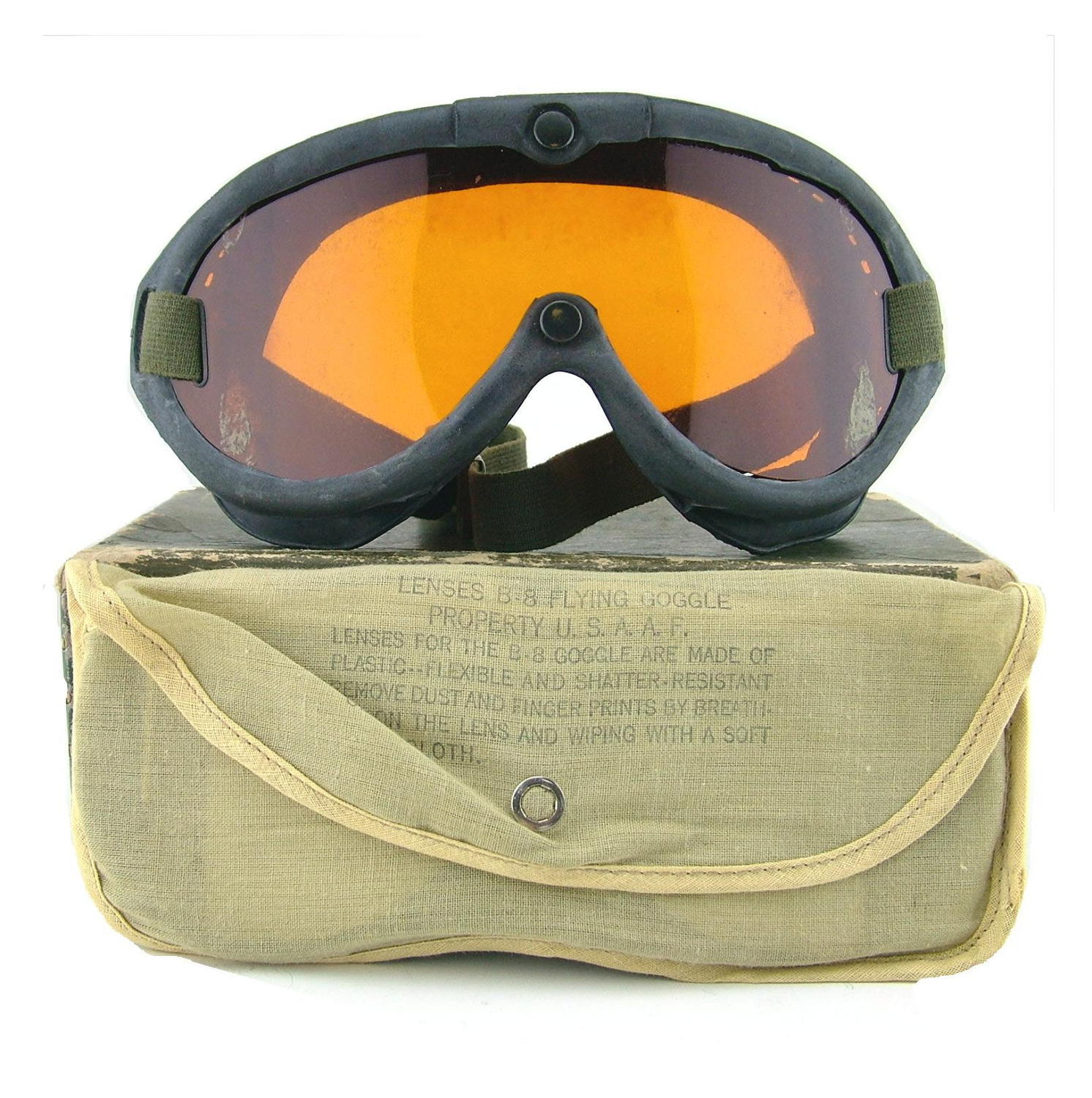 USN Goggles, M-1944, Type B-8, boxed