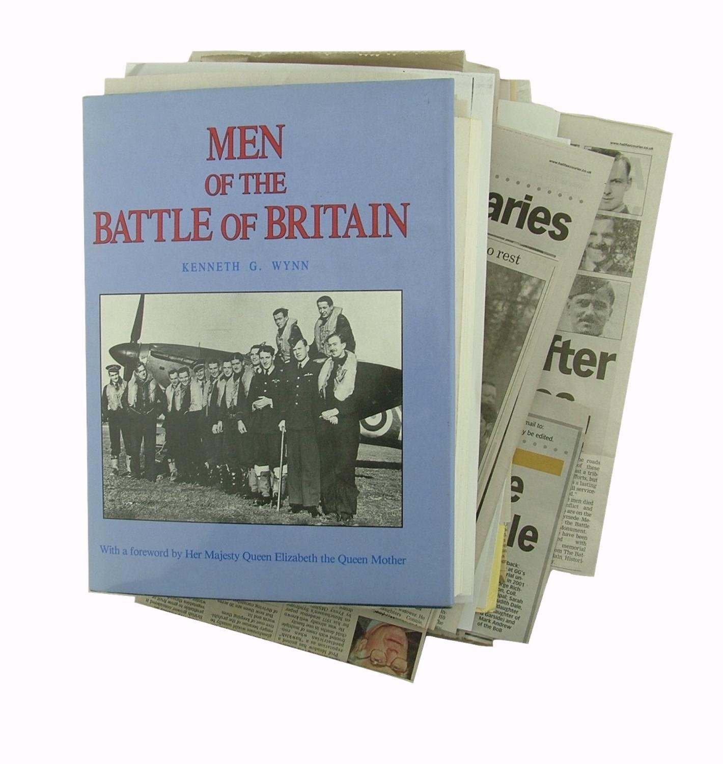 Men of the Battle of Britain & clippings