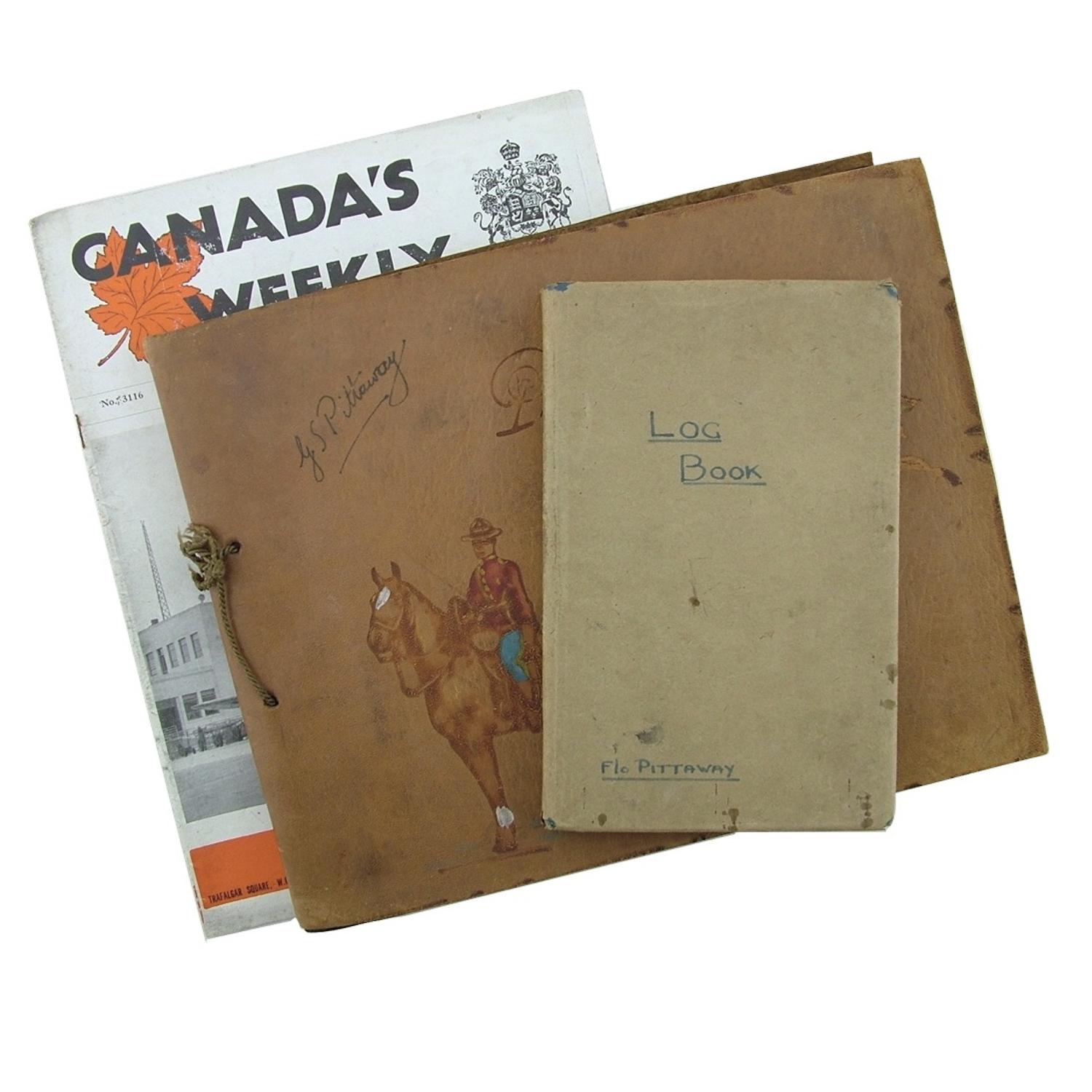 RAF Navigator's log book & album