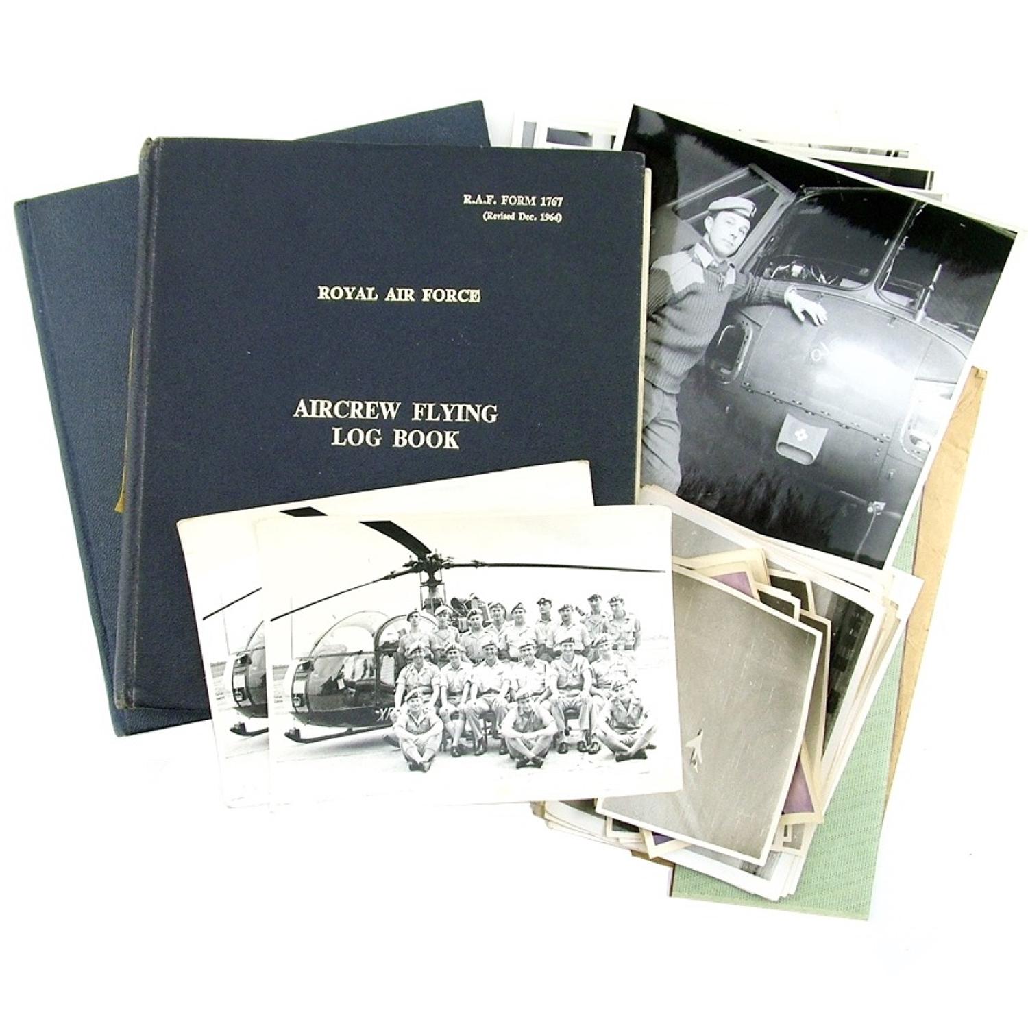 RAF / AAC helicopter observer log books