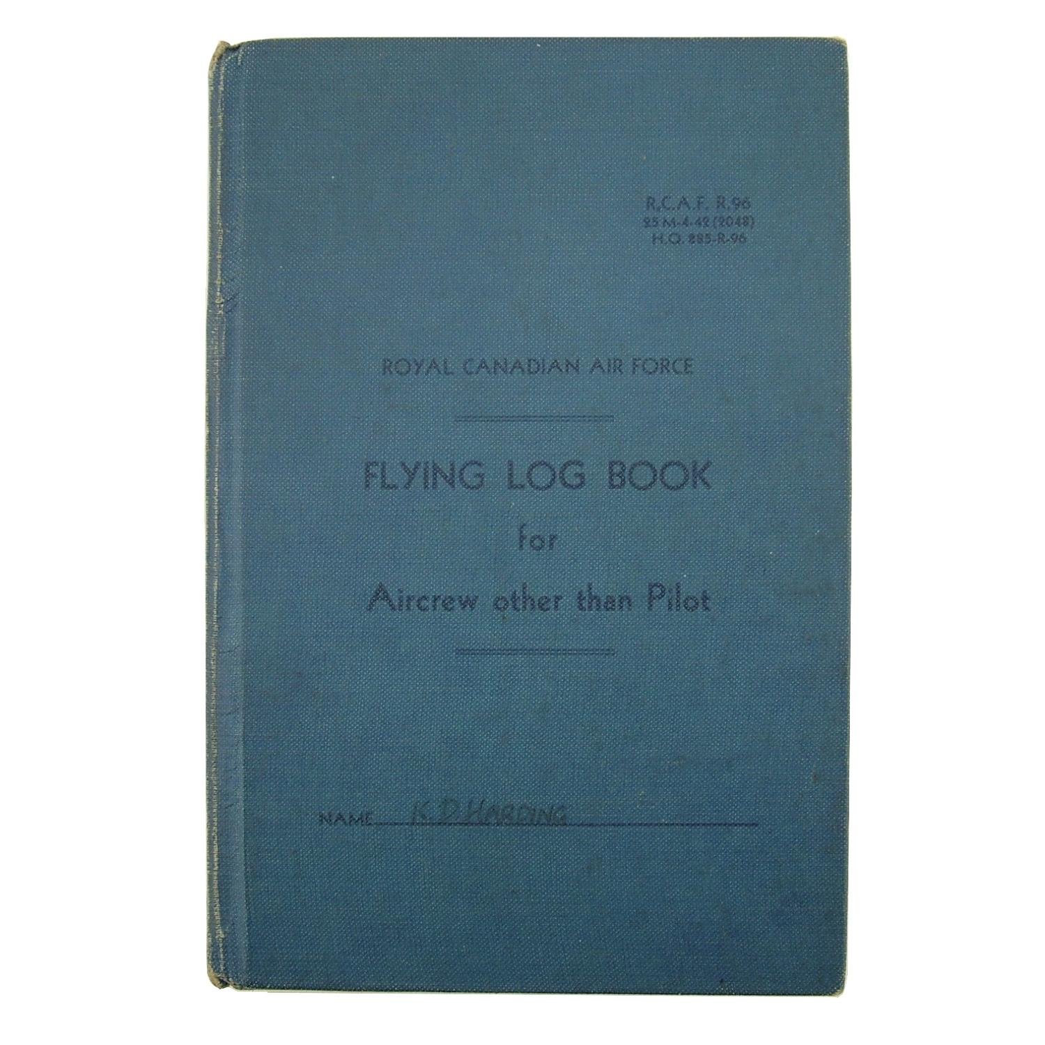 RAF flying log book