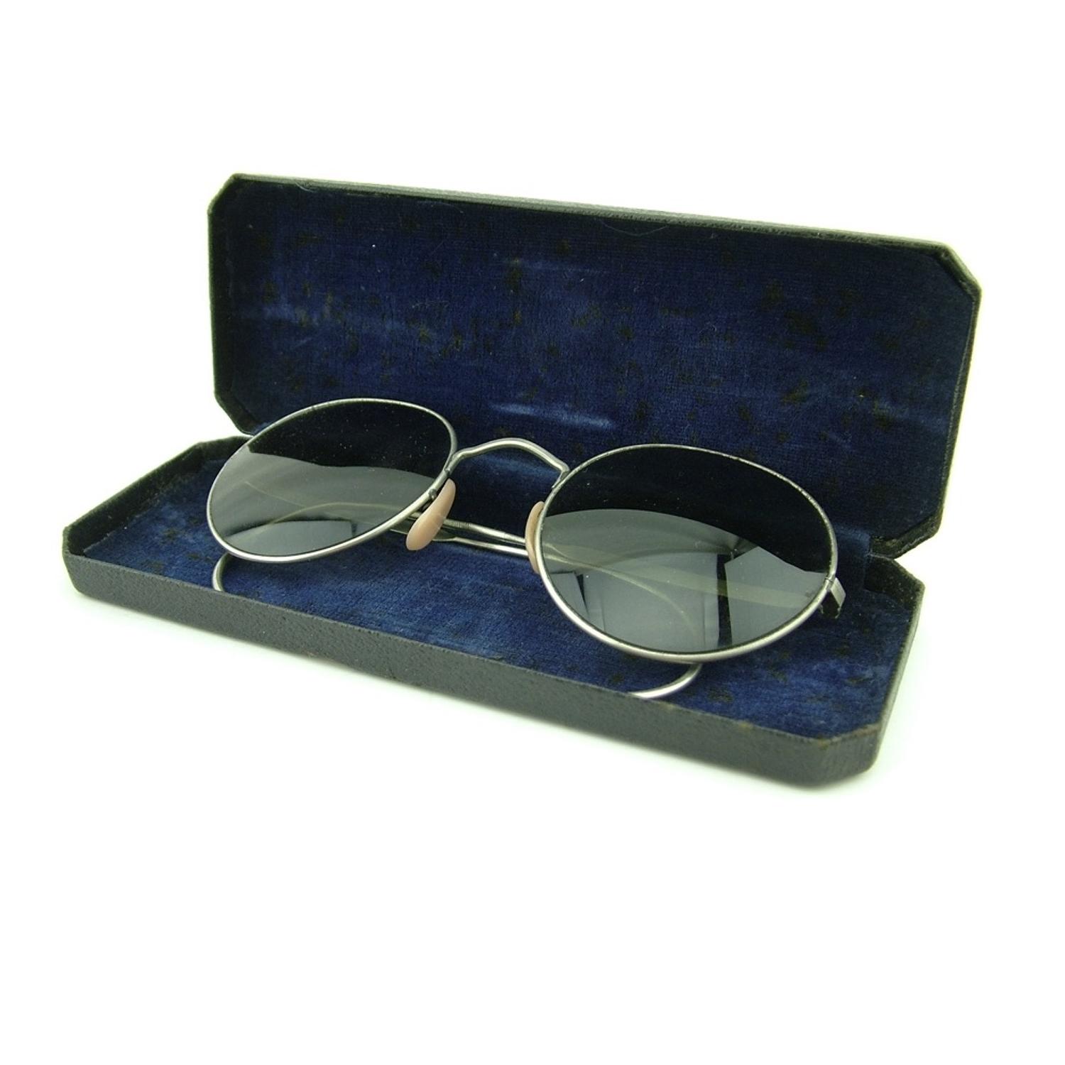 RAF sunglasses, type F, cased