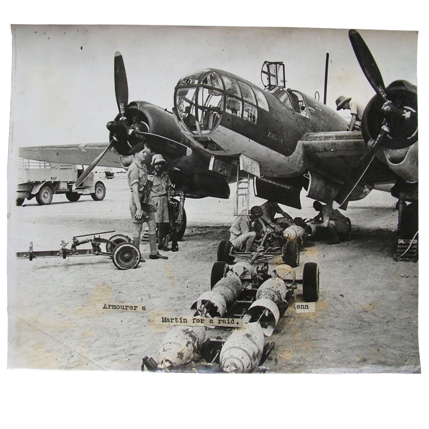 British official photo - Glenn Martin bomber