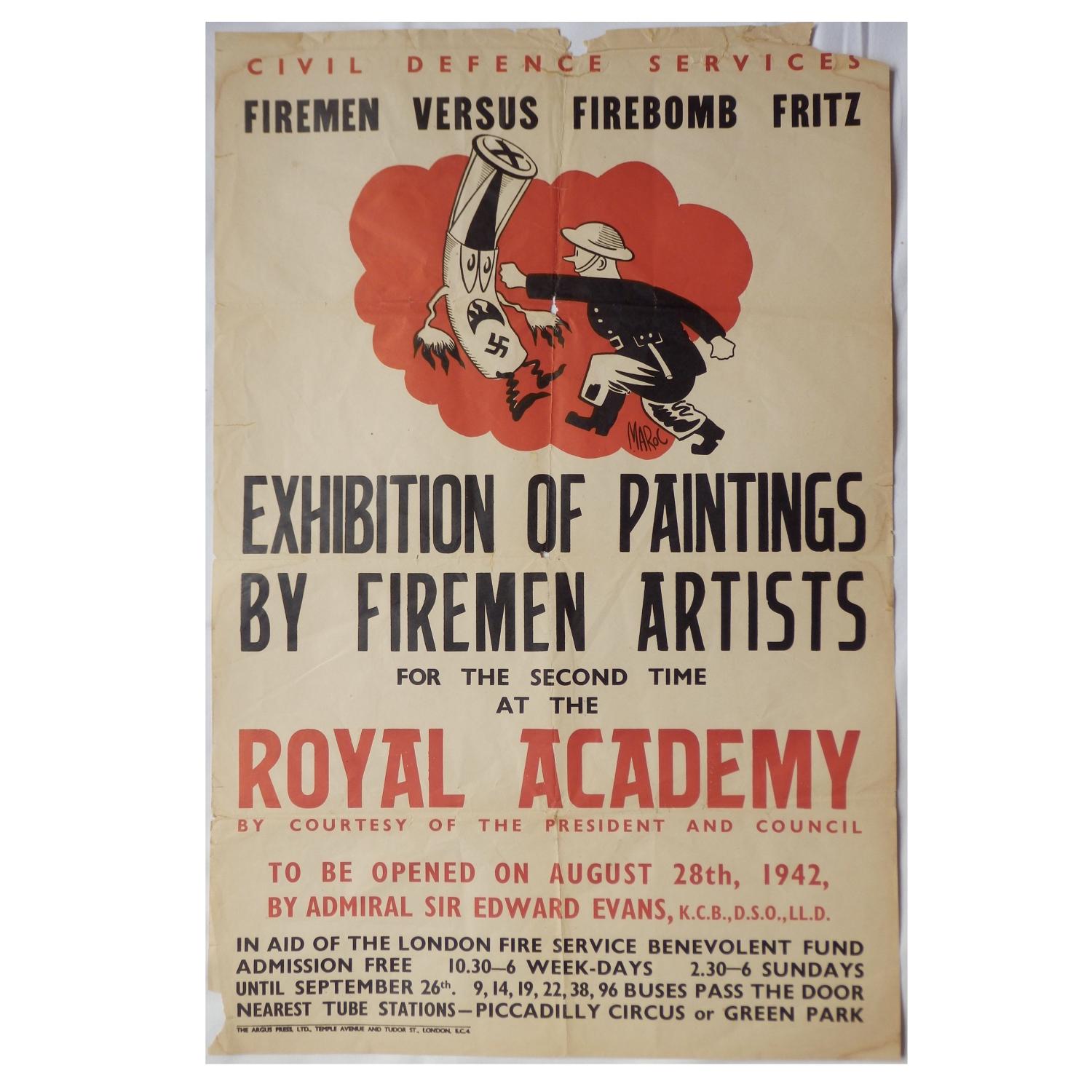 Civil Defence Royal Academy poster, 1942