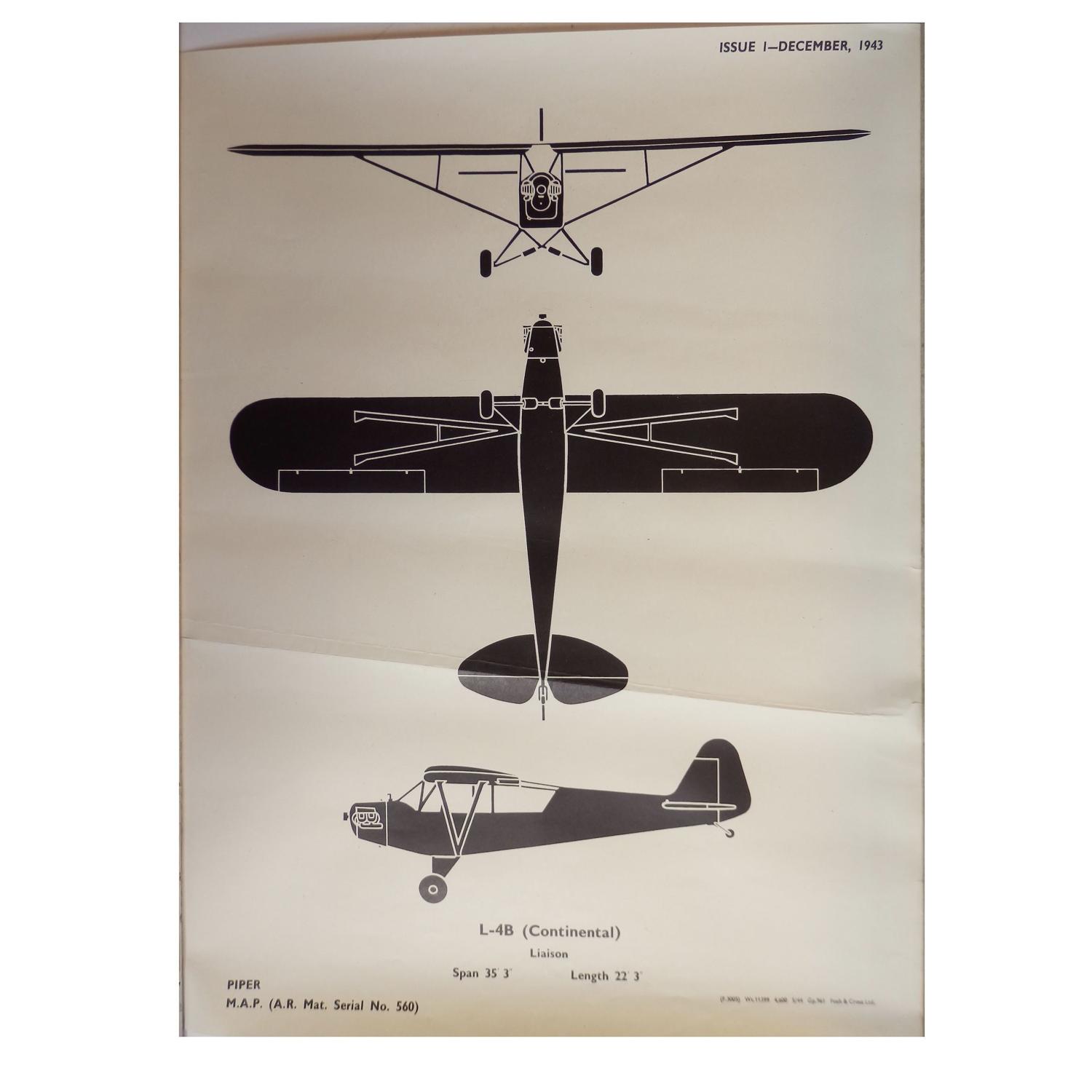 RAF recognition poster : L-4B (Continental)
