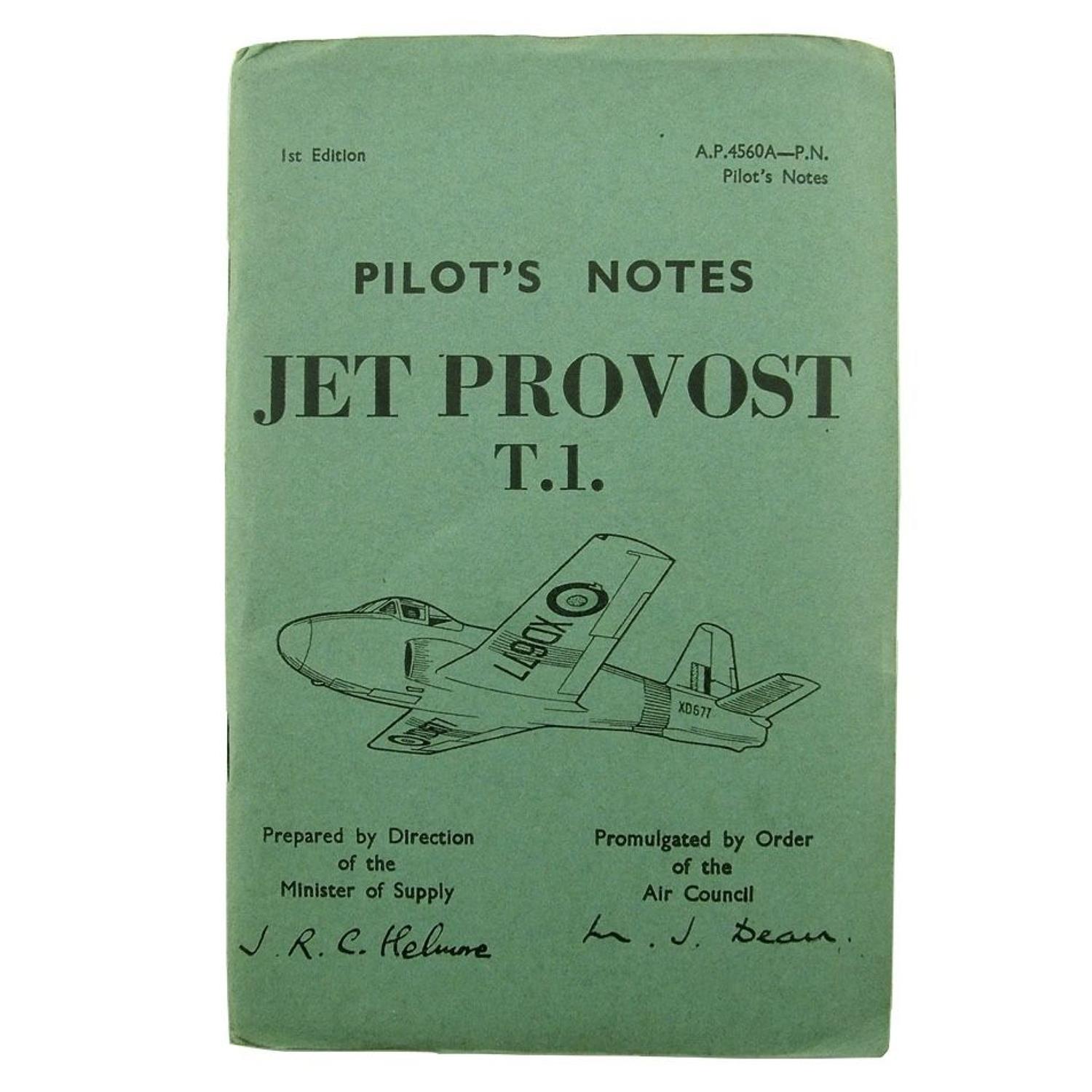 RAF Pilot's notes - Jet Provost T.1