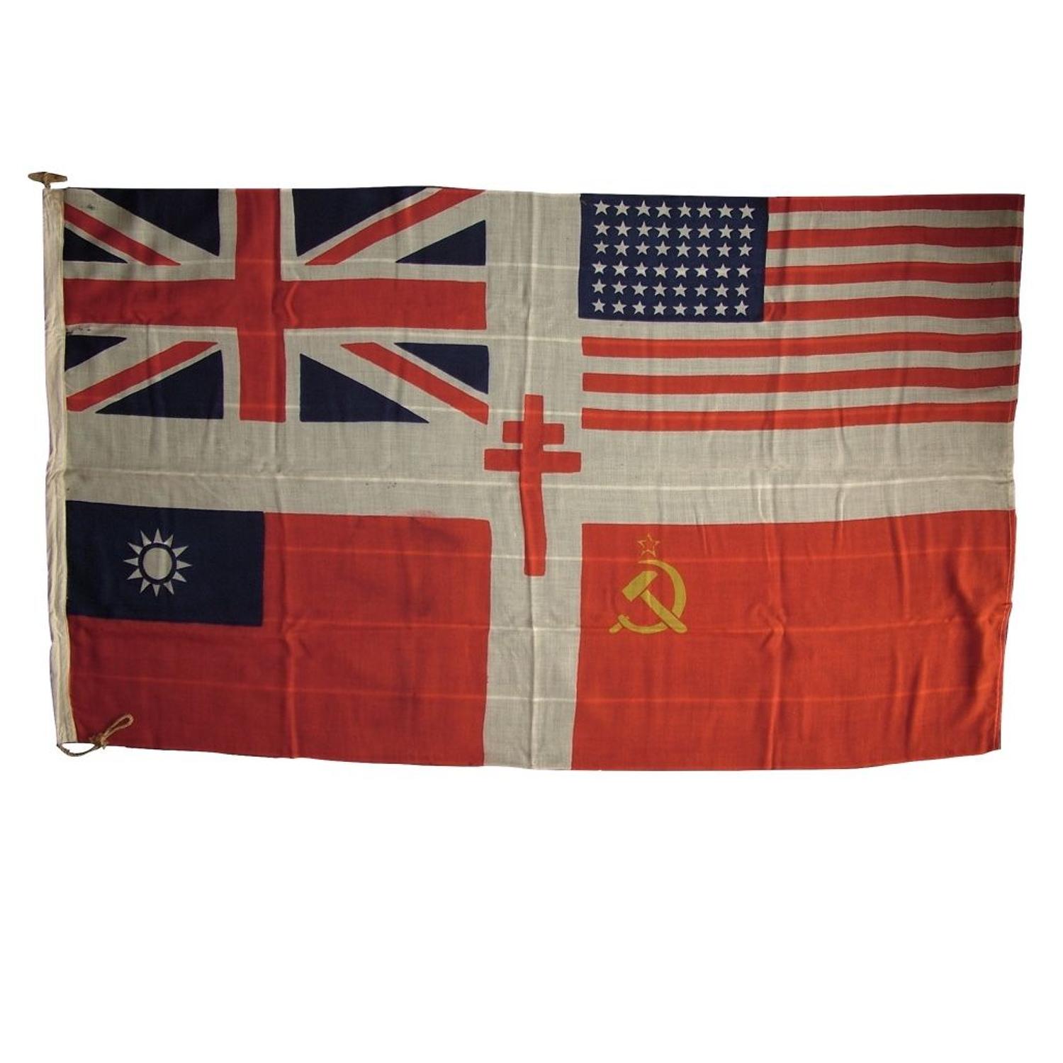 WW2 allied forces flag