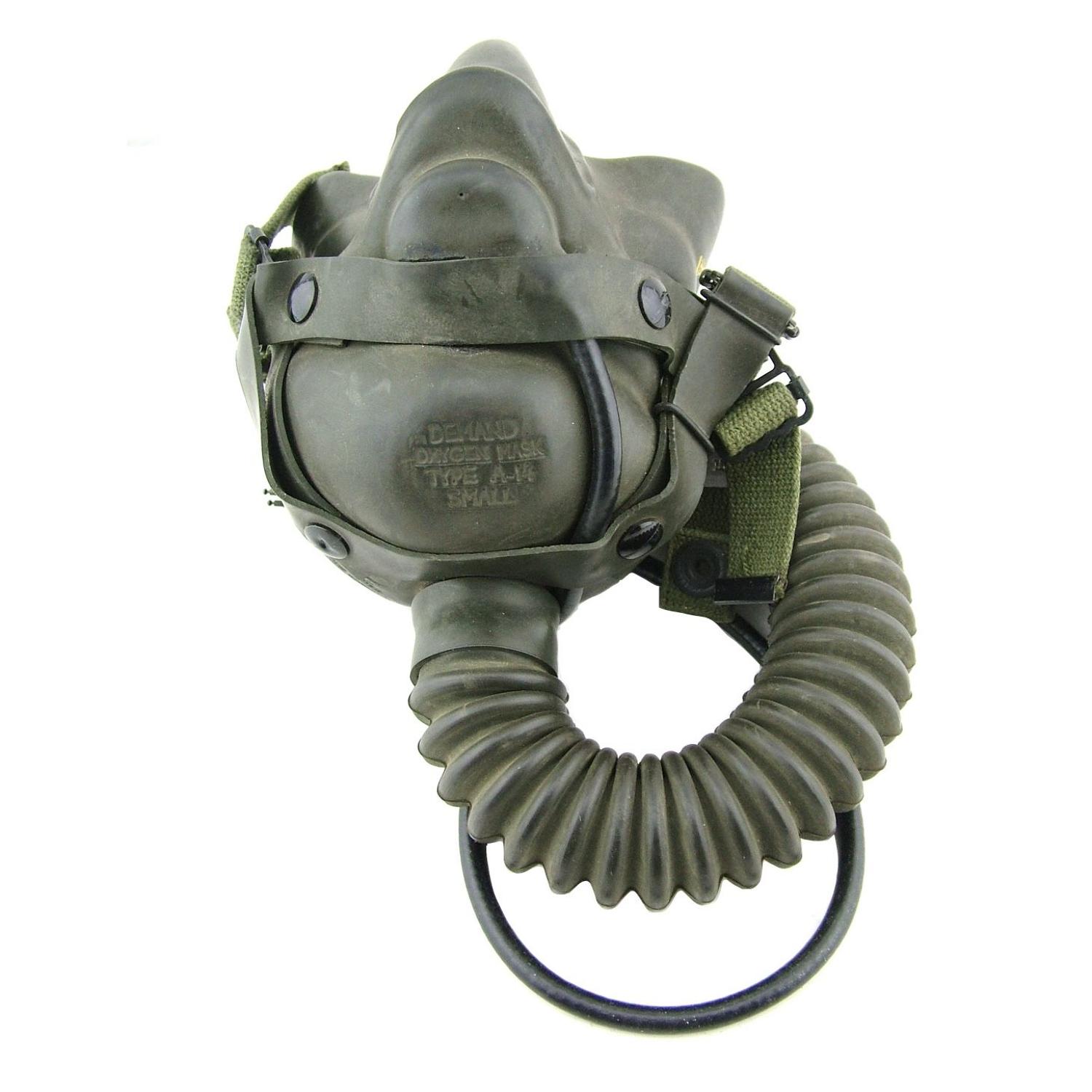 USAAF A-14 oxygen mask, 8th AAF modification, wired