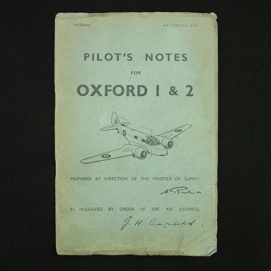 RAF pilot's notes - Oxford I & 2