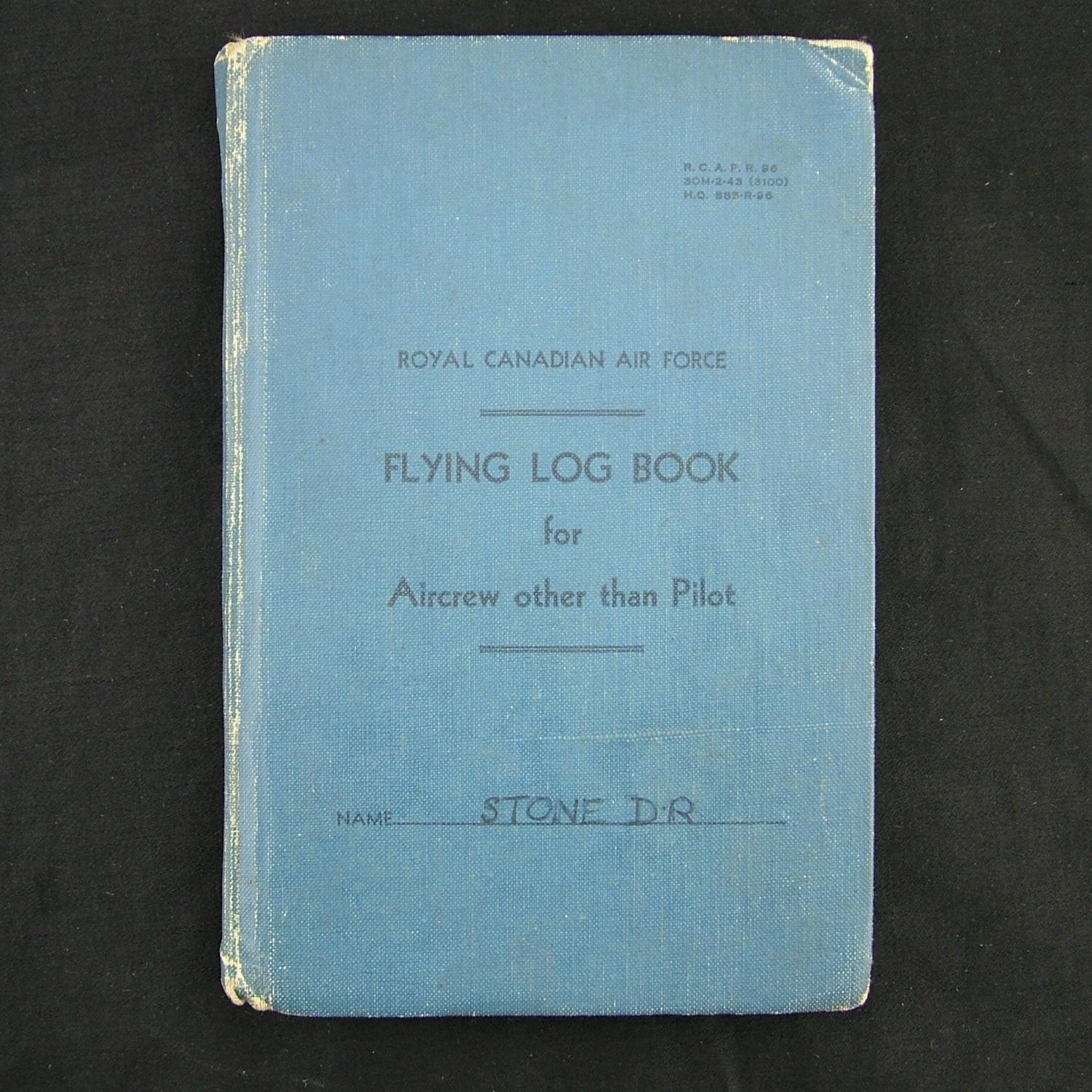 RAF navigator's log book