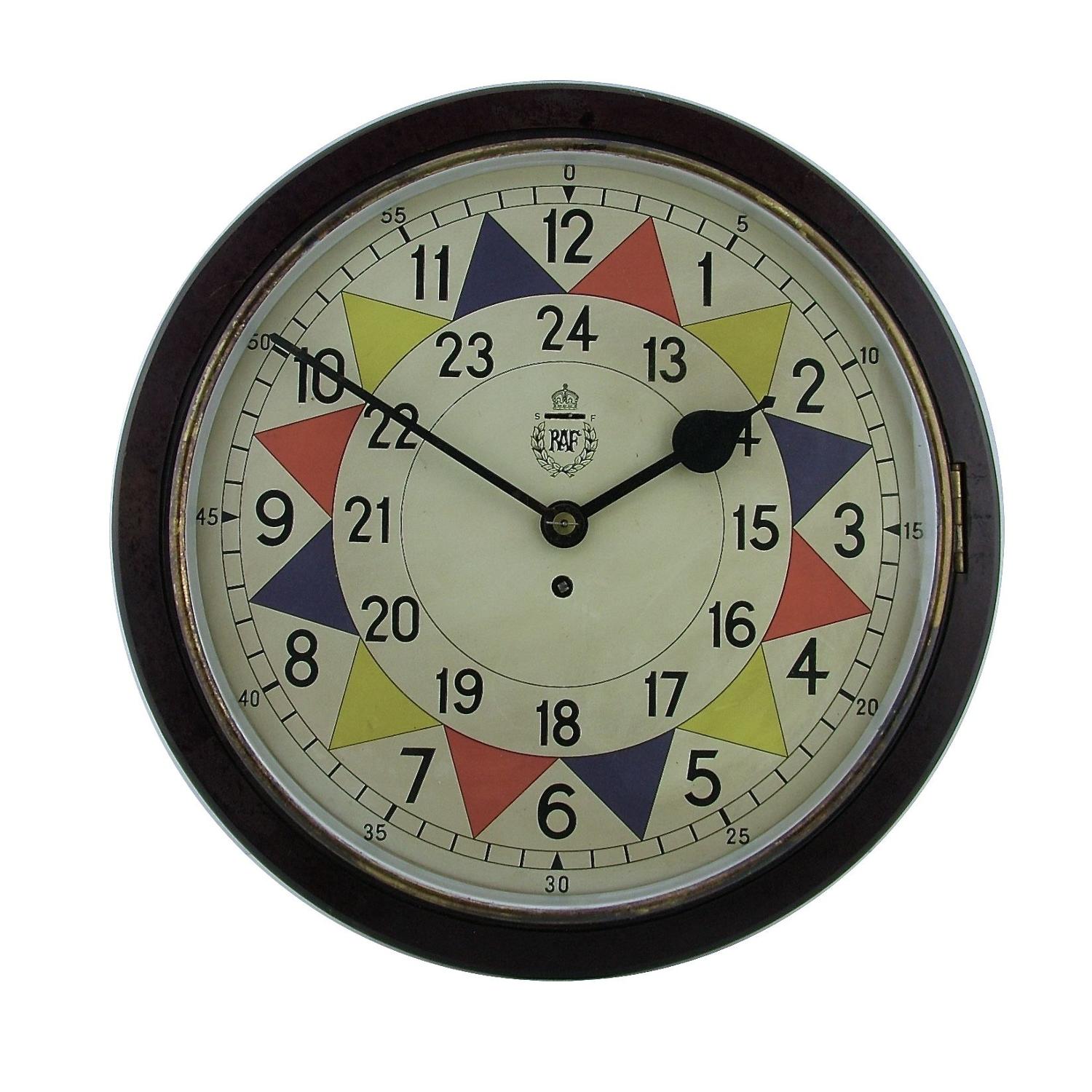 RAF station sector clock, type 2, economy case