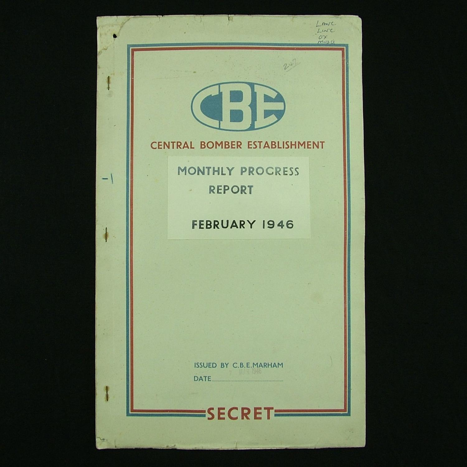 RAF Central Bomber Establishment Secret Report