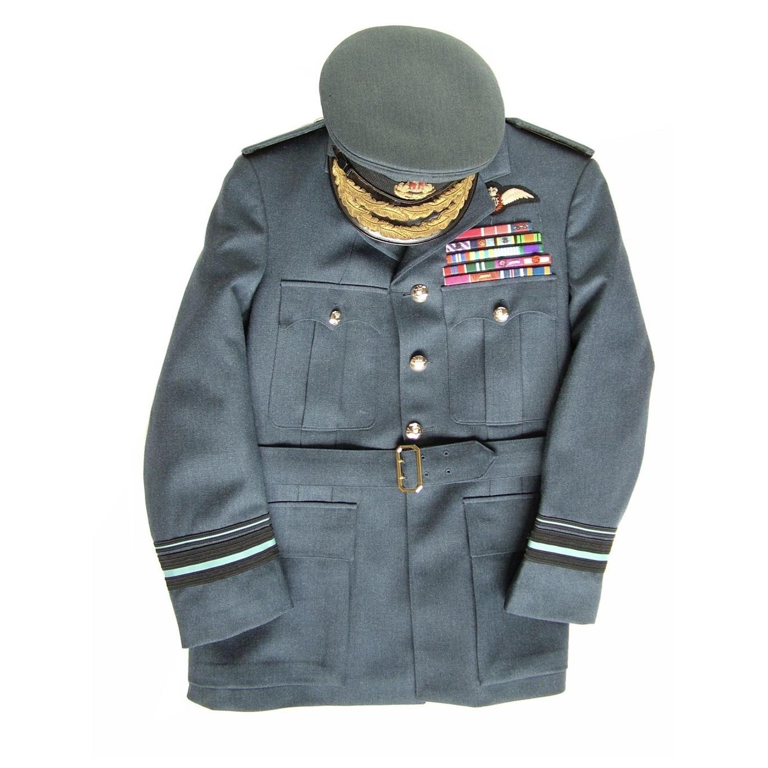RAF SD uniform / cap (boxed) of AVM James Edgar 'Johnnie' Johnson