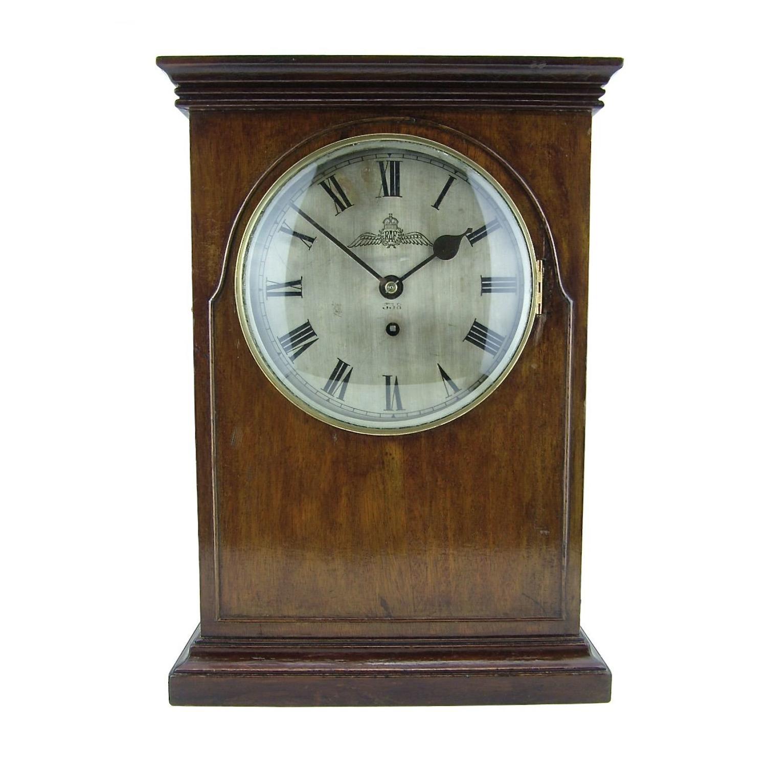 RAF mantle clock, large, rare dial and maker, 1929
