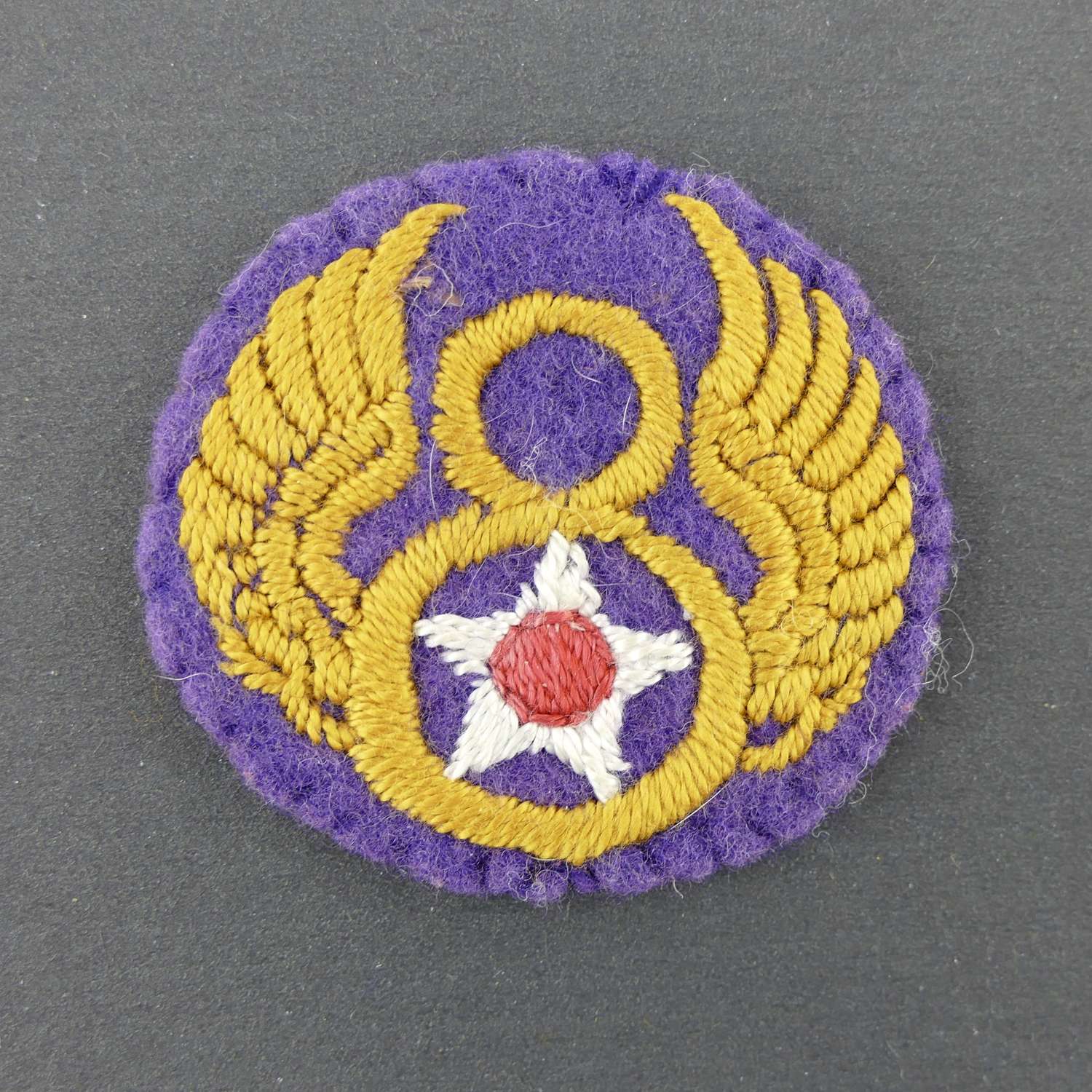 USAAF 8th AF shoulder patch - English made