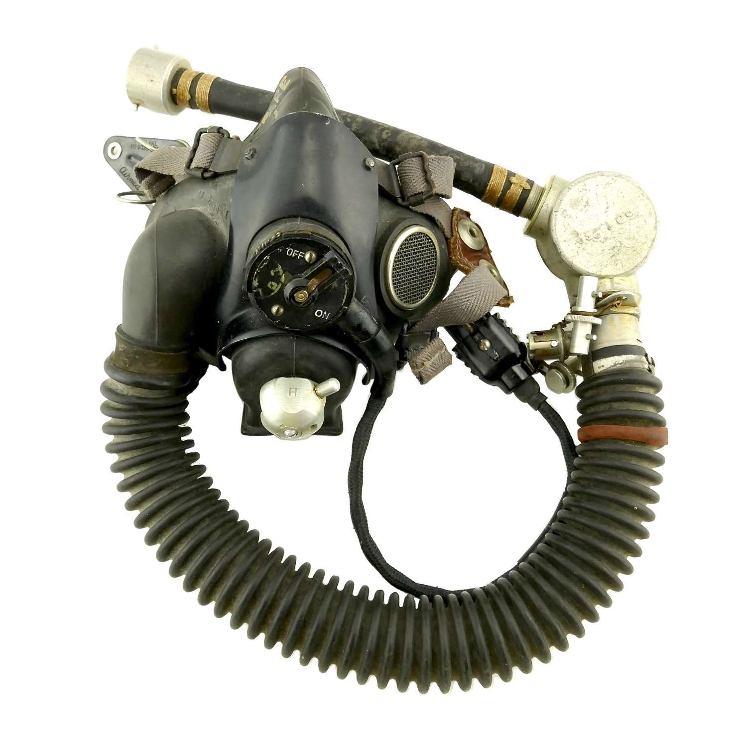 RAF type-M oxygen mask/tubes