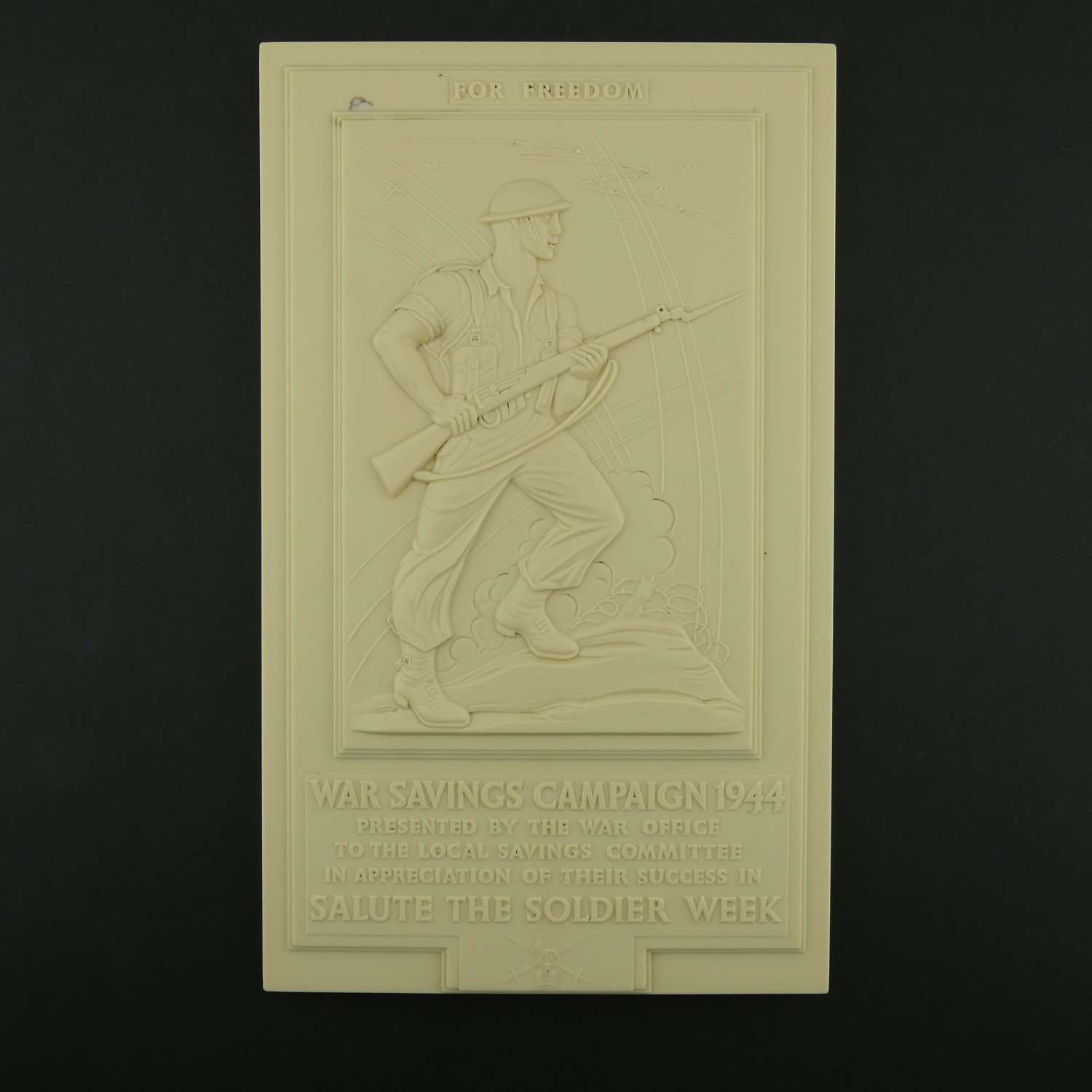 War Savings Campaign - Salute the Soldier plaque