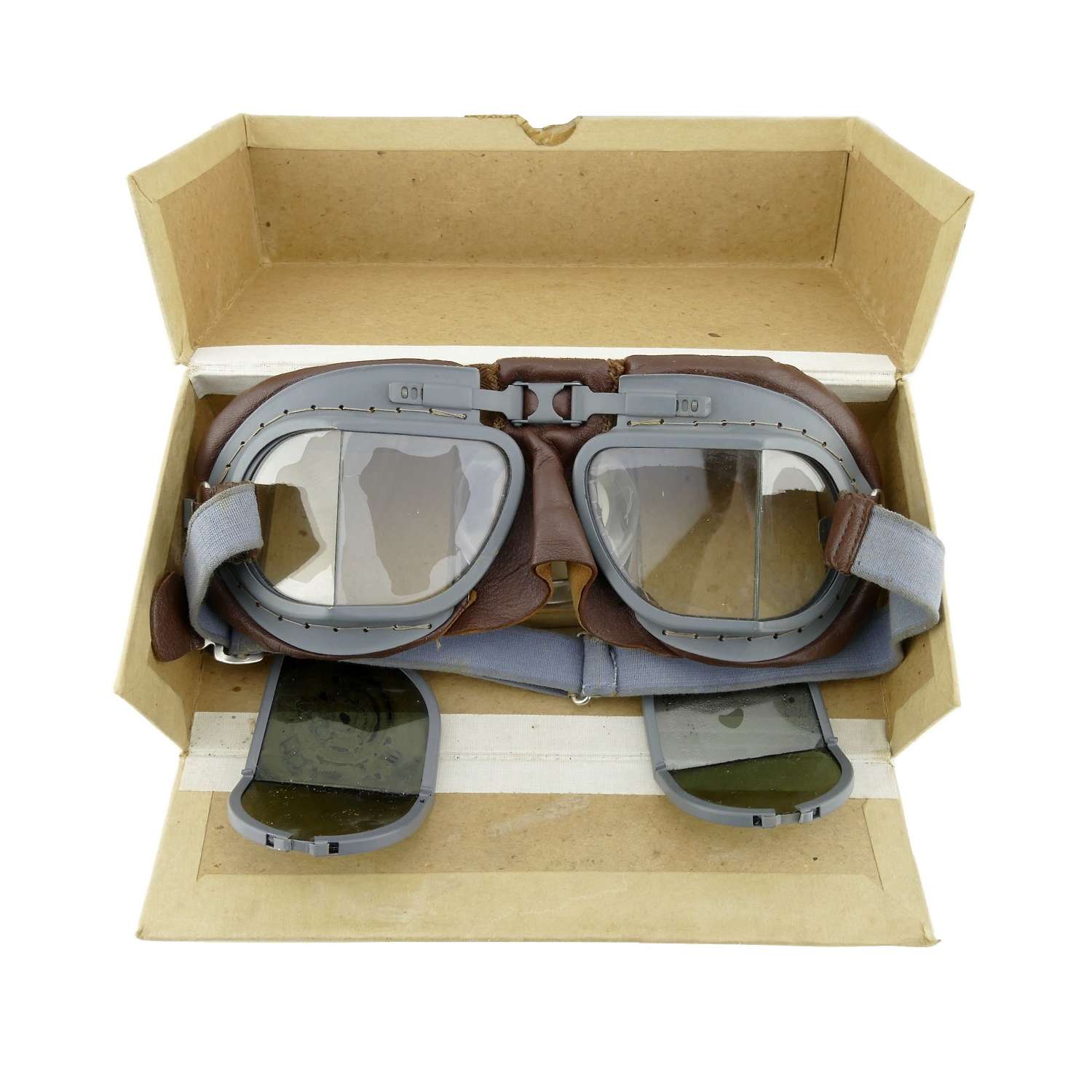 RAF Mk.VIII flying goggles, boxed