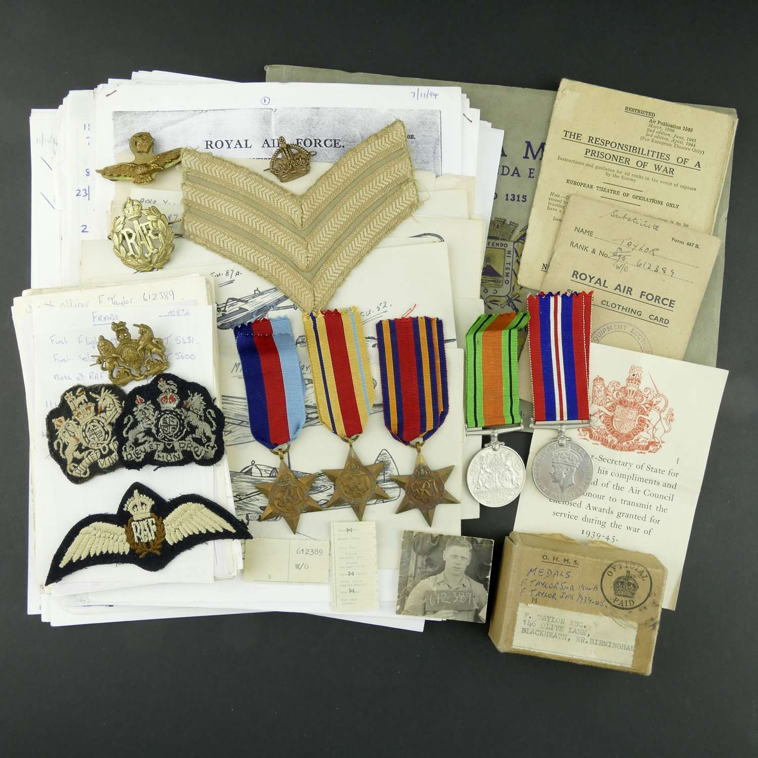 RAF medals & ephemera