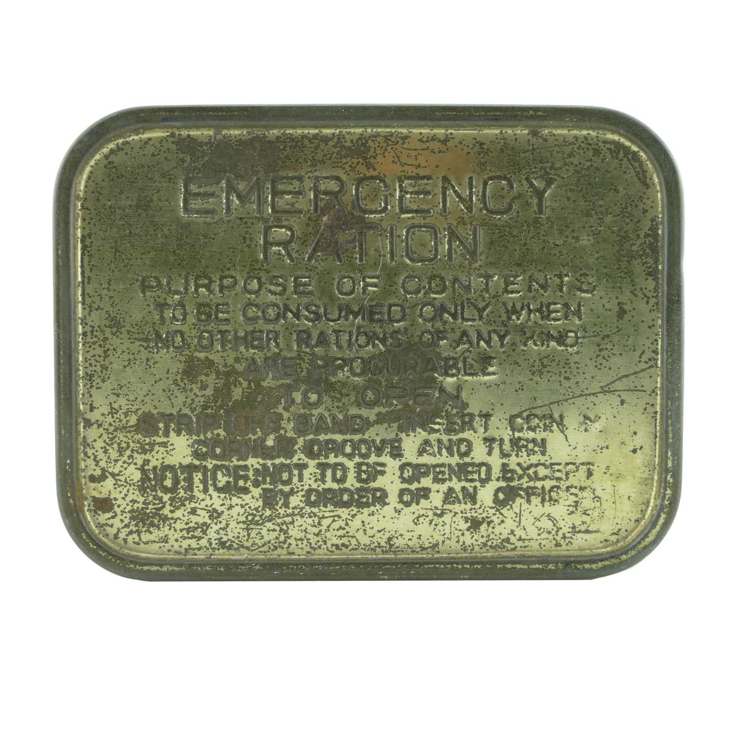 British Emergency Ration tin