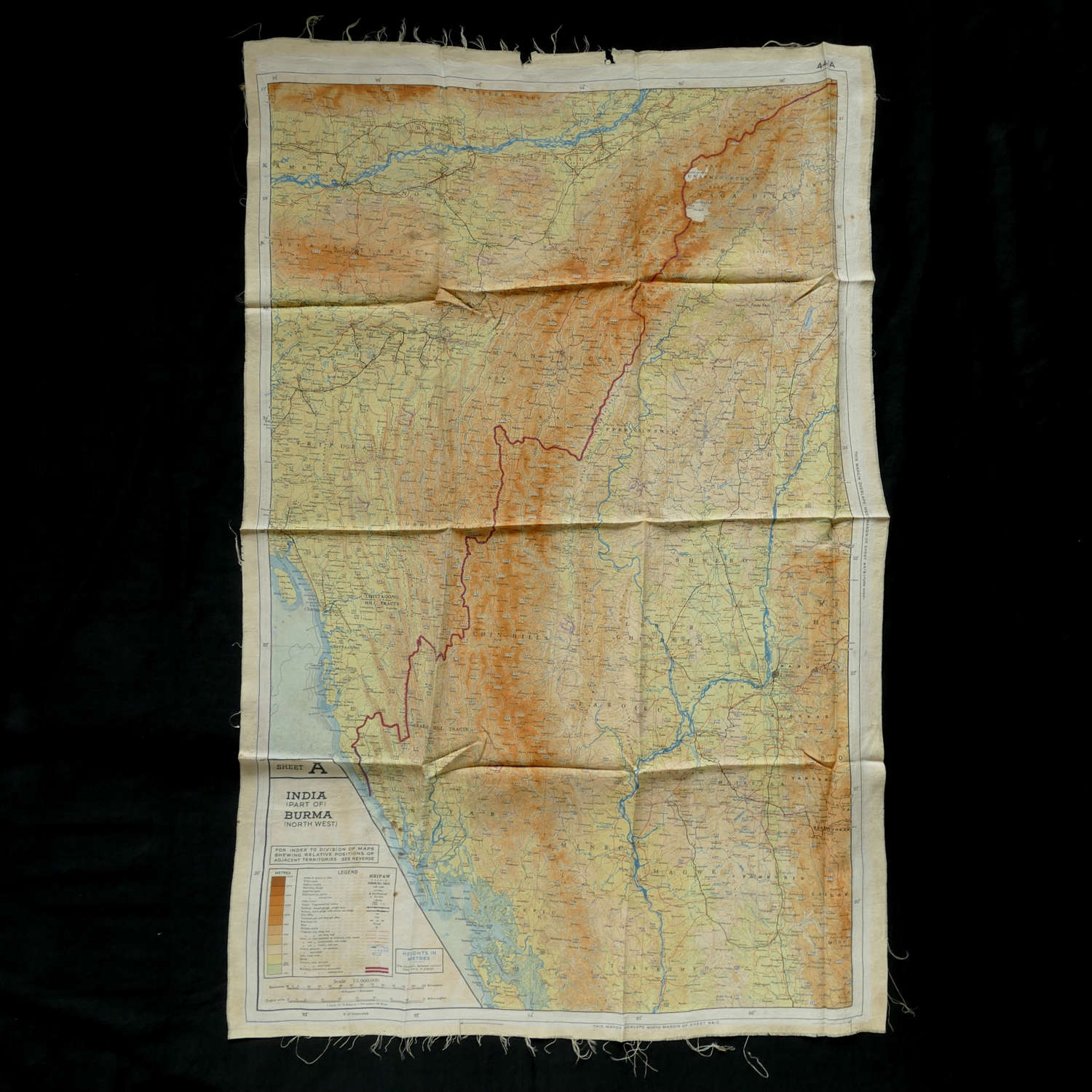 RAF escape & evasion map, 44A/B